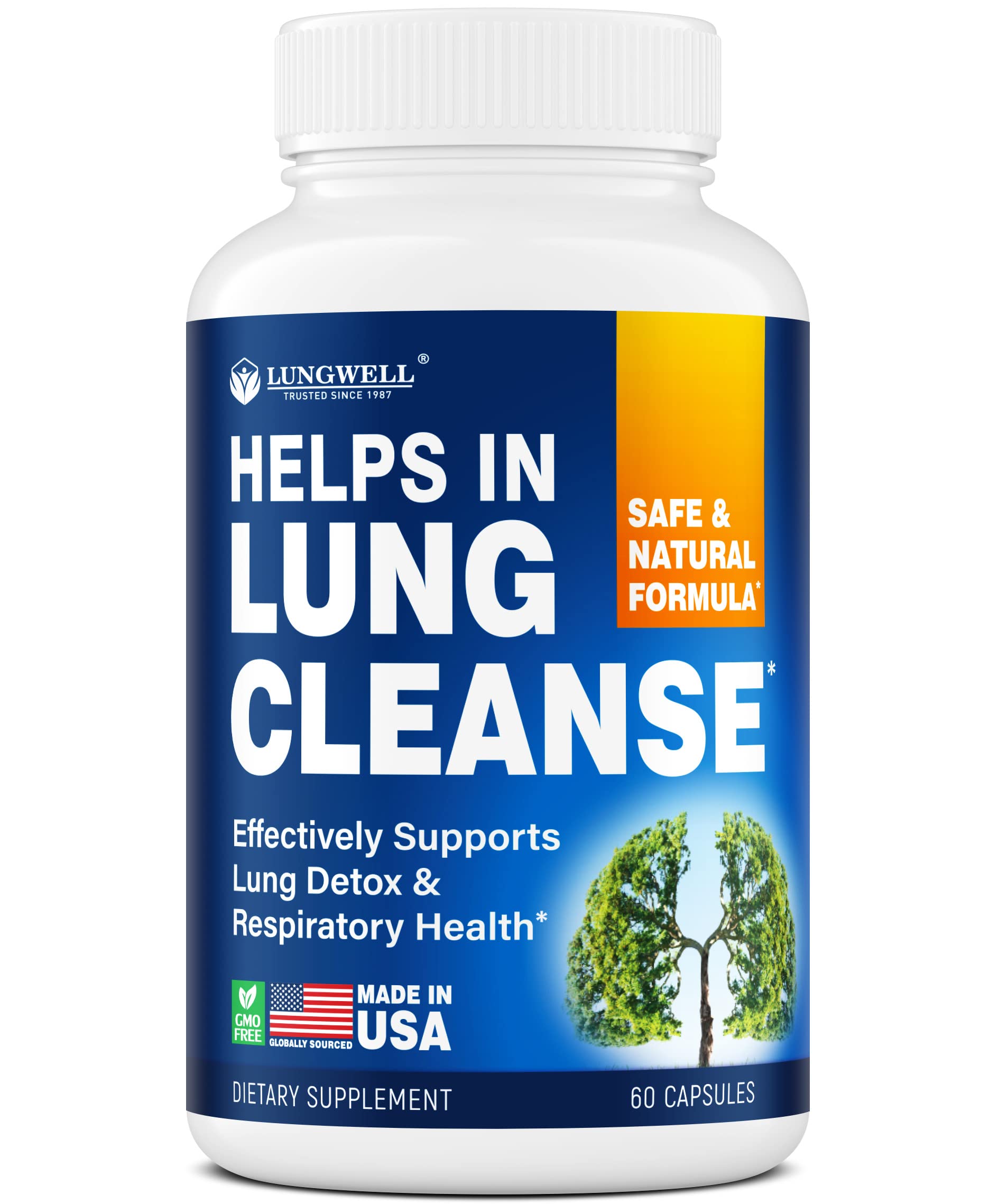 LUNGWELL Quit Smoking Aid - Made in USA - Helps to Clear Lungs & Stop LUNGWELL