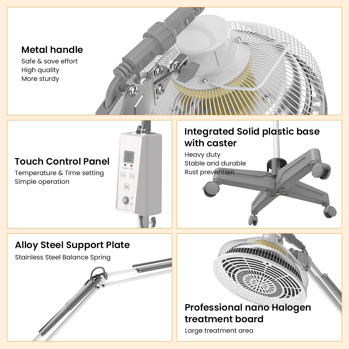 TDP and Infrared Red Light Therapy with Base, 2 in 1 Infrared Heat Lamp Device with 275W Bulb YUNCHI