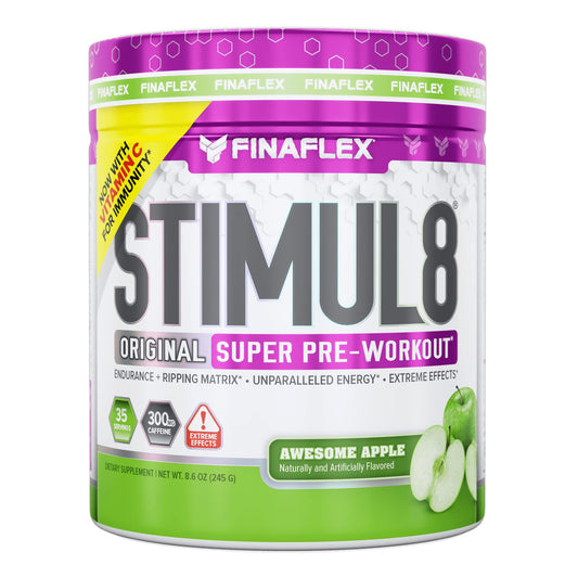 FINAFLEX STIMUL8 Original Super Pre-Workout, Awesome Apple - Energy, Strength