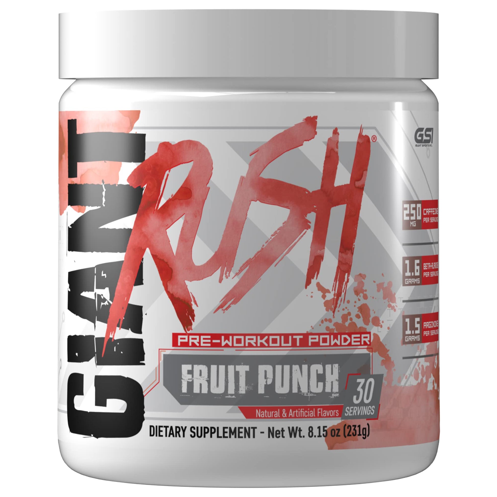 Giant Performance Edge Rush - Preworkout Powder (Fruit Punch)