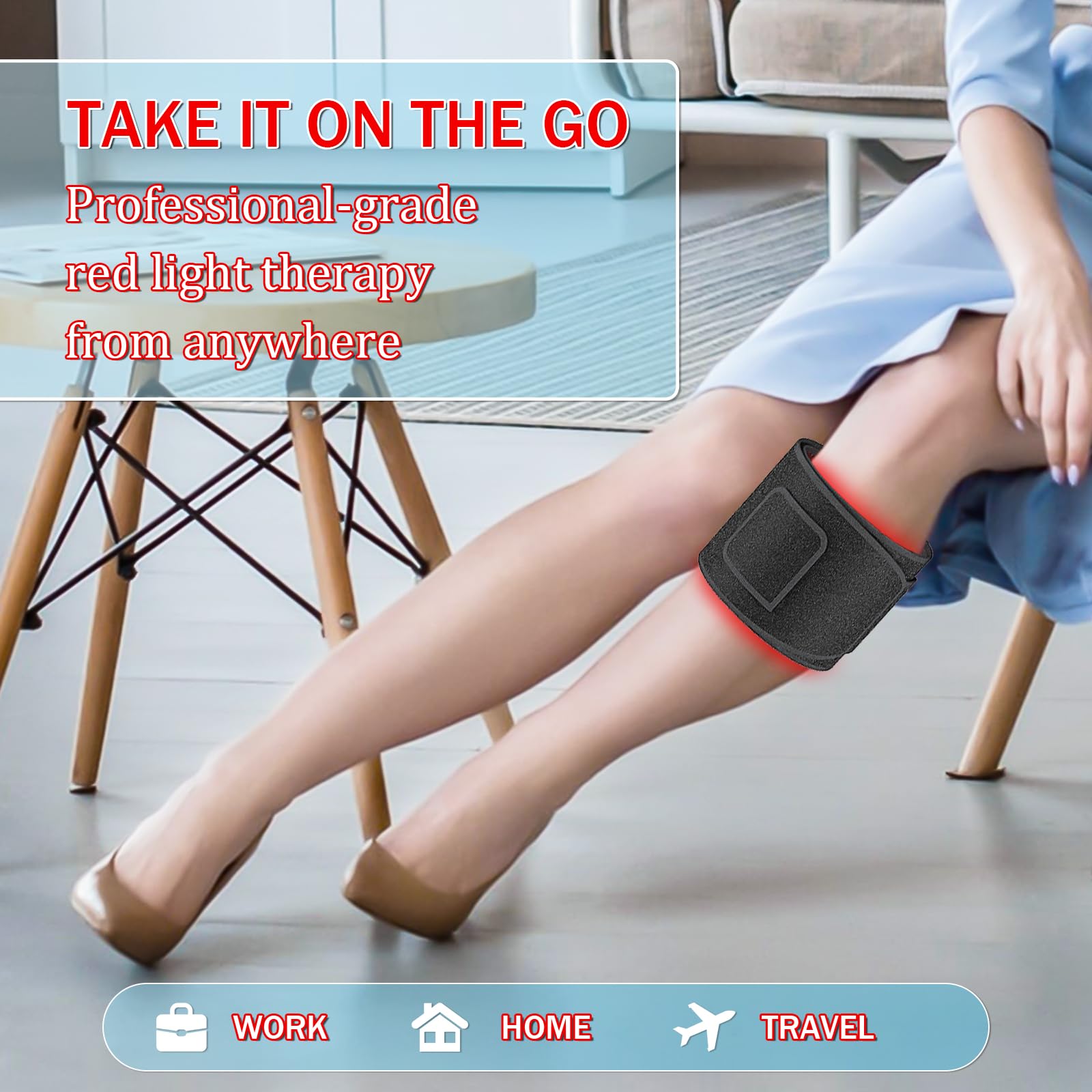 Red Light Therapy Belt Near-Infrared-Light Therapy Wrap for Body Wearable Large Pad Aptoyu