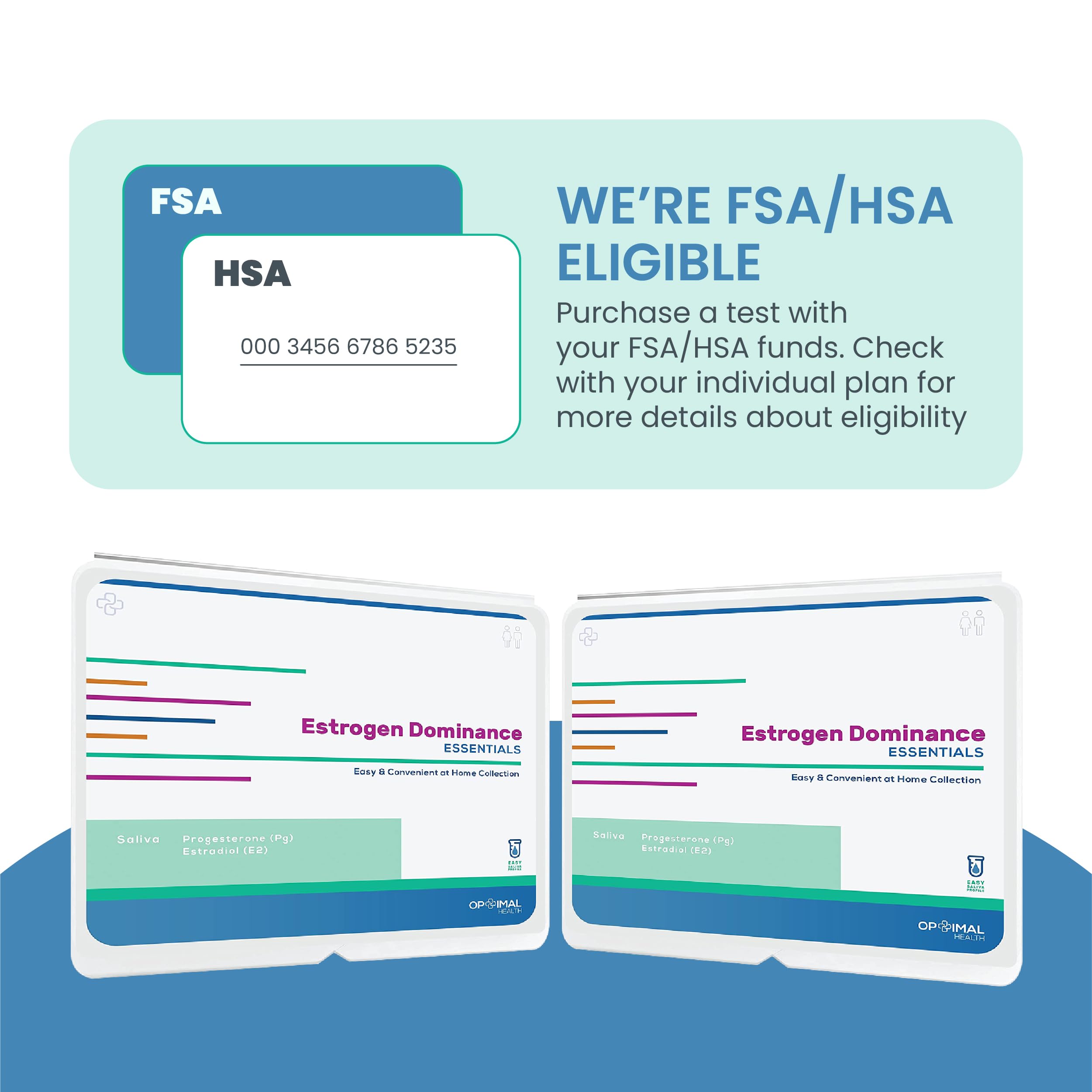 Estradiol (E2) & Progesterone (PG) | Saliva Hormone Test Kit for Women | Progesterone Deficiency OPTIMALHEALTH