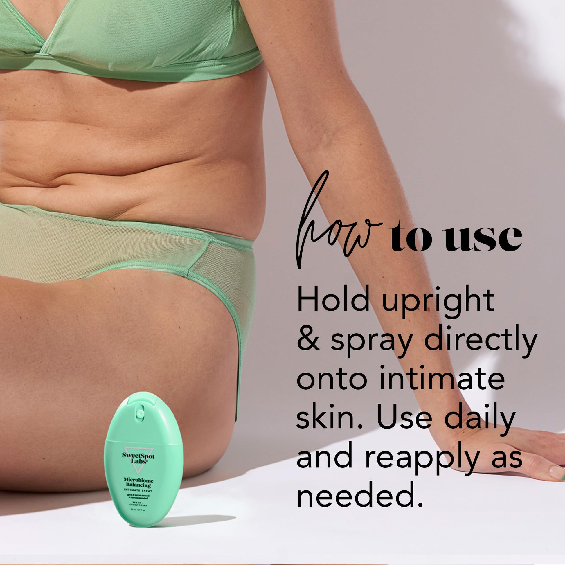 SweetSpot Labs Microbiome Balancing Feminine Spray, Deodorant Spray for External Vaginal Odor & pH SweetSpot Labs