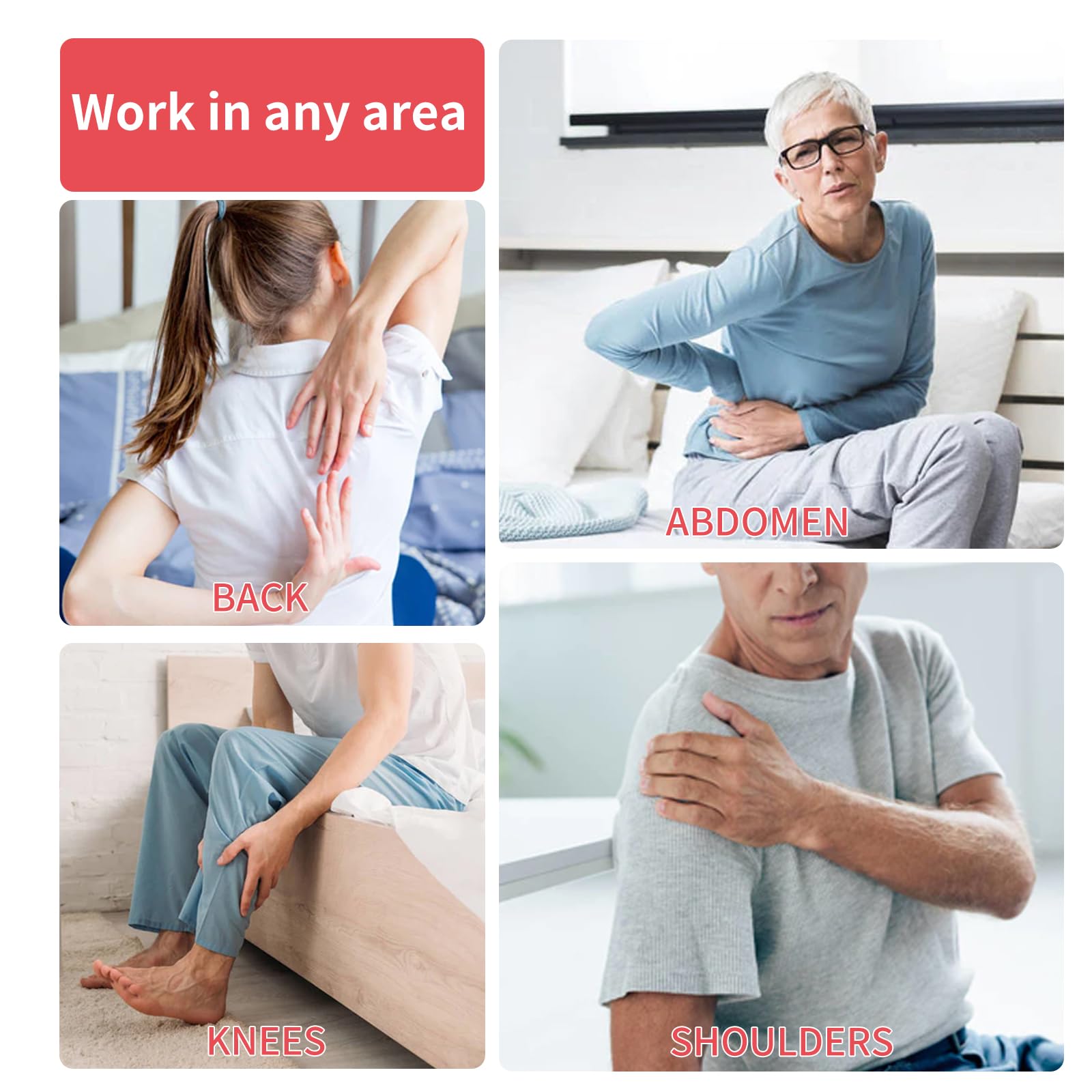 Red Light Infrared Therapy Belt: Pain Relief Device LED Red Light Therapy Lamp Near Body Large Pad Wrap ADVARAYS