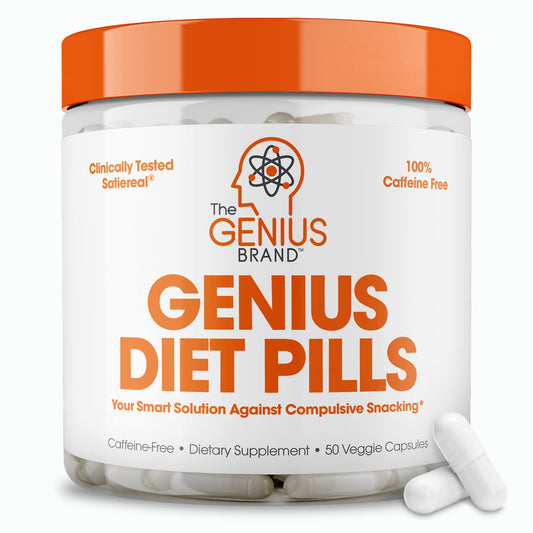 The Genius Brand - Genius Diet Pills for Weight Loss Support, 50 Veggie Capsules