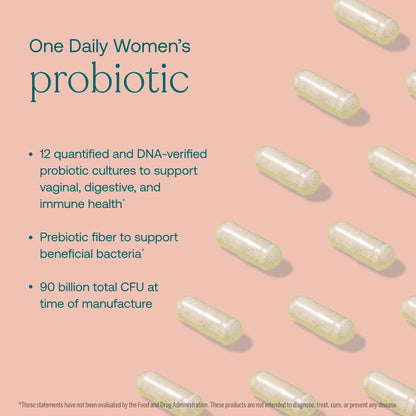 True Grace One Daily Women’s Probiotic - 30 Vegetarian Capsules - Digestive, Vaginal