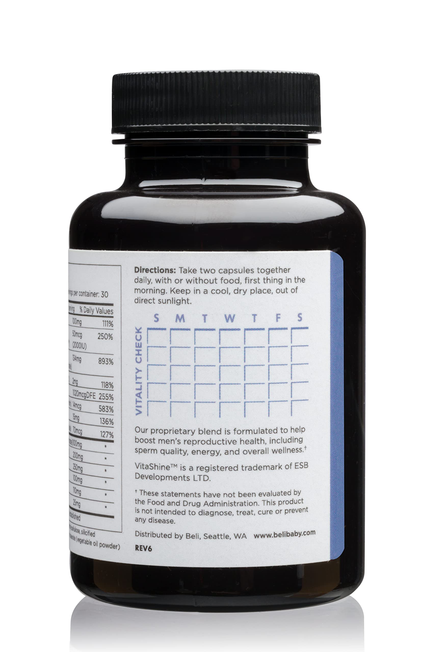 Beli Men Prenatal Multivitamin, Optimized for Reproductive and Sperm Health Beli