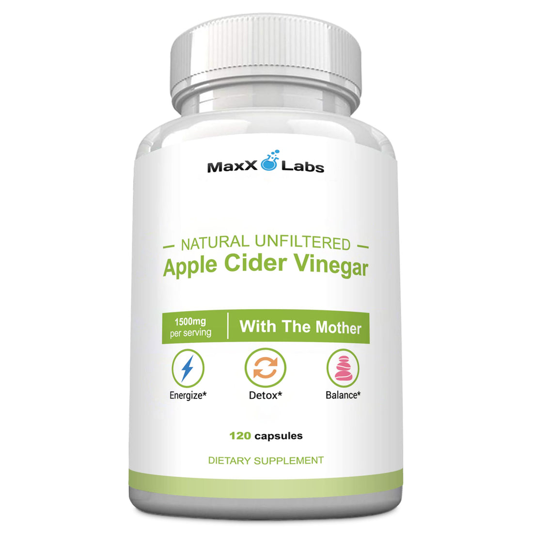 Apple Cider Vinegar Capsules with The Mother - Healthy Keto Diet Supplements 