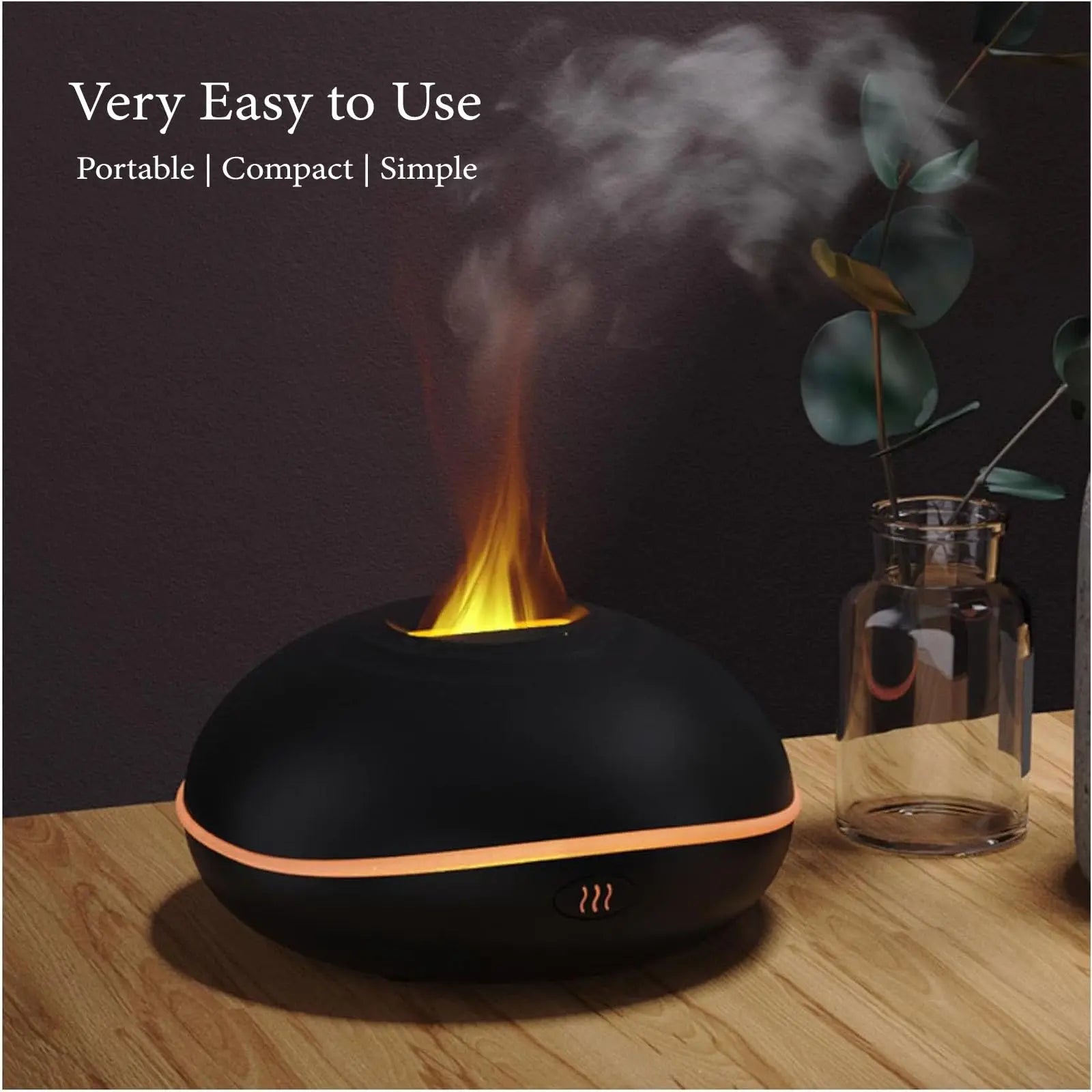 Lotnafee Colorful Flame Fire Diffuser Humidifier, Upgraded Scent Diffuser for Essential Oils Home,Office,Yoga