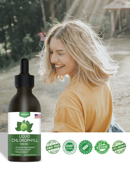 Chlorophyll Liquid Drops - 100% Natural Energy Booster and Immune Support - Internal