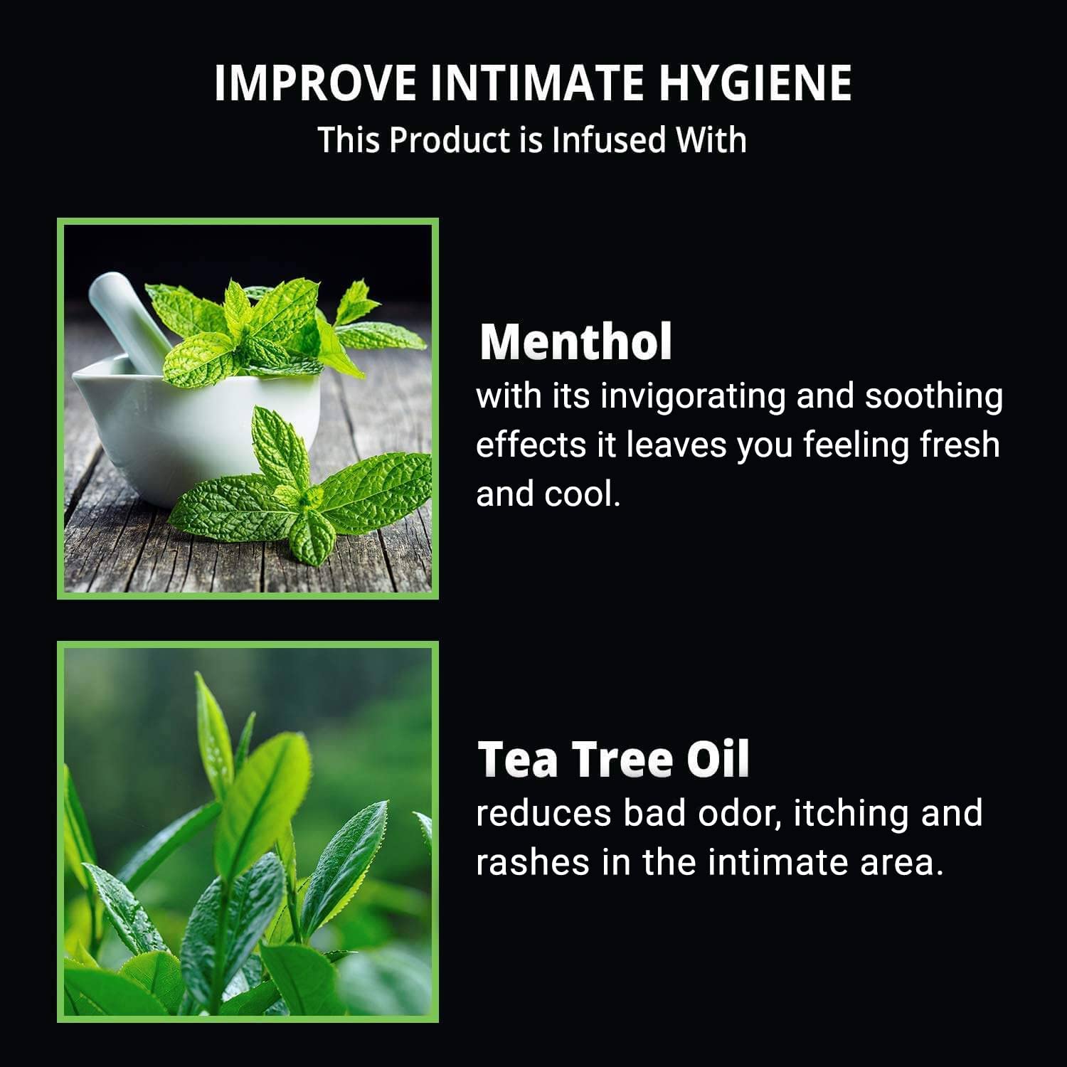 Skin Elements Intimate Wash for Men with Menthol (4.05 fl. oz.) | pH Balanced Foaming Private Skin Elements