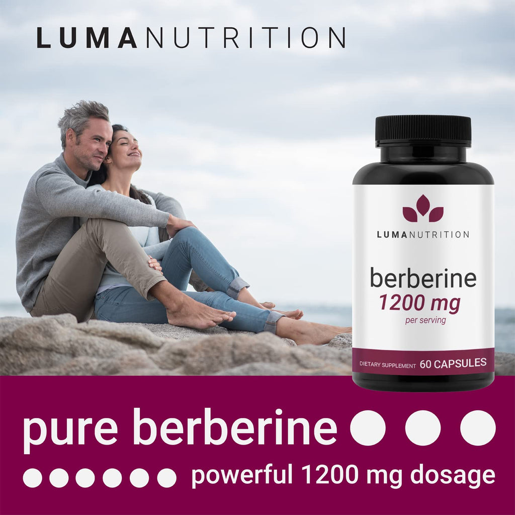 Luma Nutrition Berberine Supplement - Berberine 1200mg Per Serving - Berberine HCI