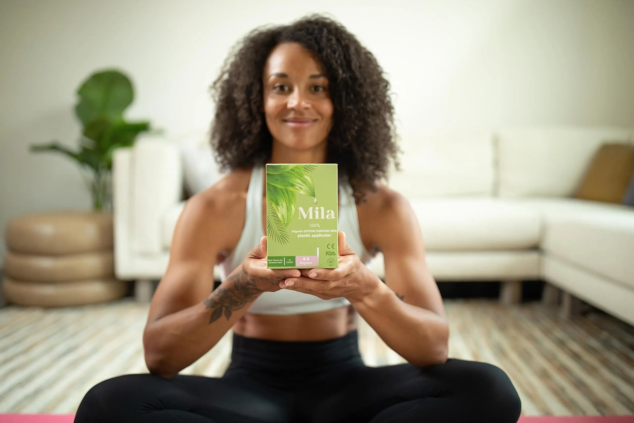 Mila Hygiene: Organic Day Pads - Organic Pads for Women w/ 4-Layer Absorbent Pads Core Mila