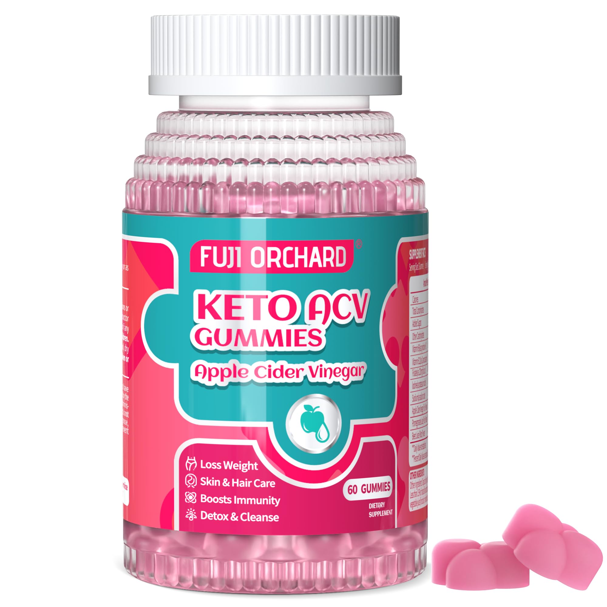FUJI ORCHARD Keto Acv Gummies, 1500mg Keto Acv Gummies Advanced Weight Loss