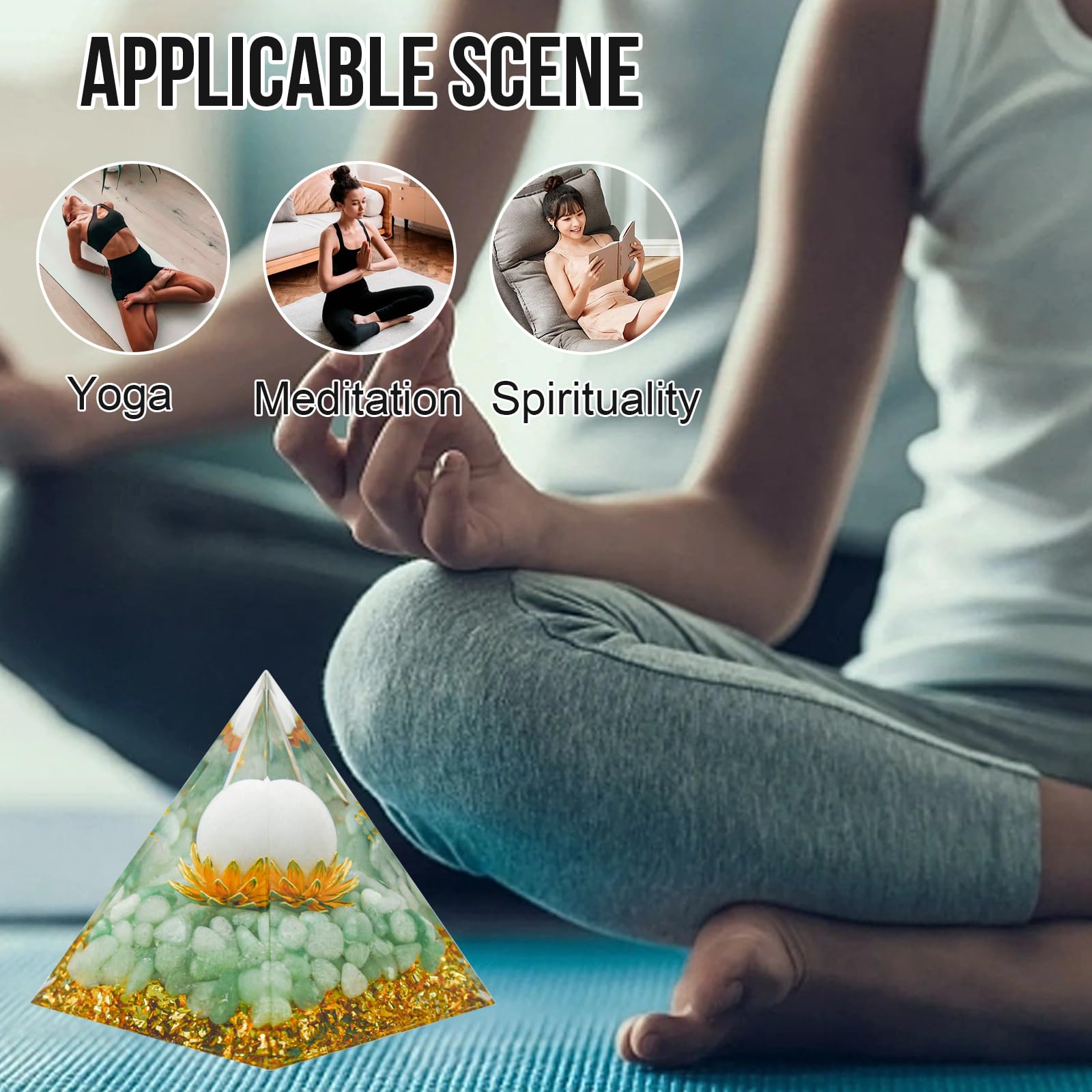 MrMrKura Orgone Pyramids Orgone Energy Pyramid Flower of Life Crystals Organite Obsidian MrMrKura