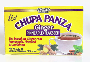 Tea CHUPA Panza, Tea Based ONGINGER Root, PINNEAPPLE, Flaxseed & Cinnamon
