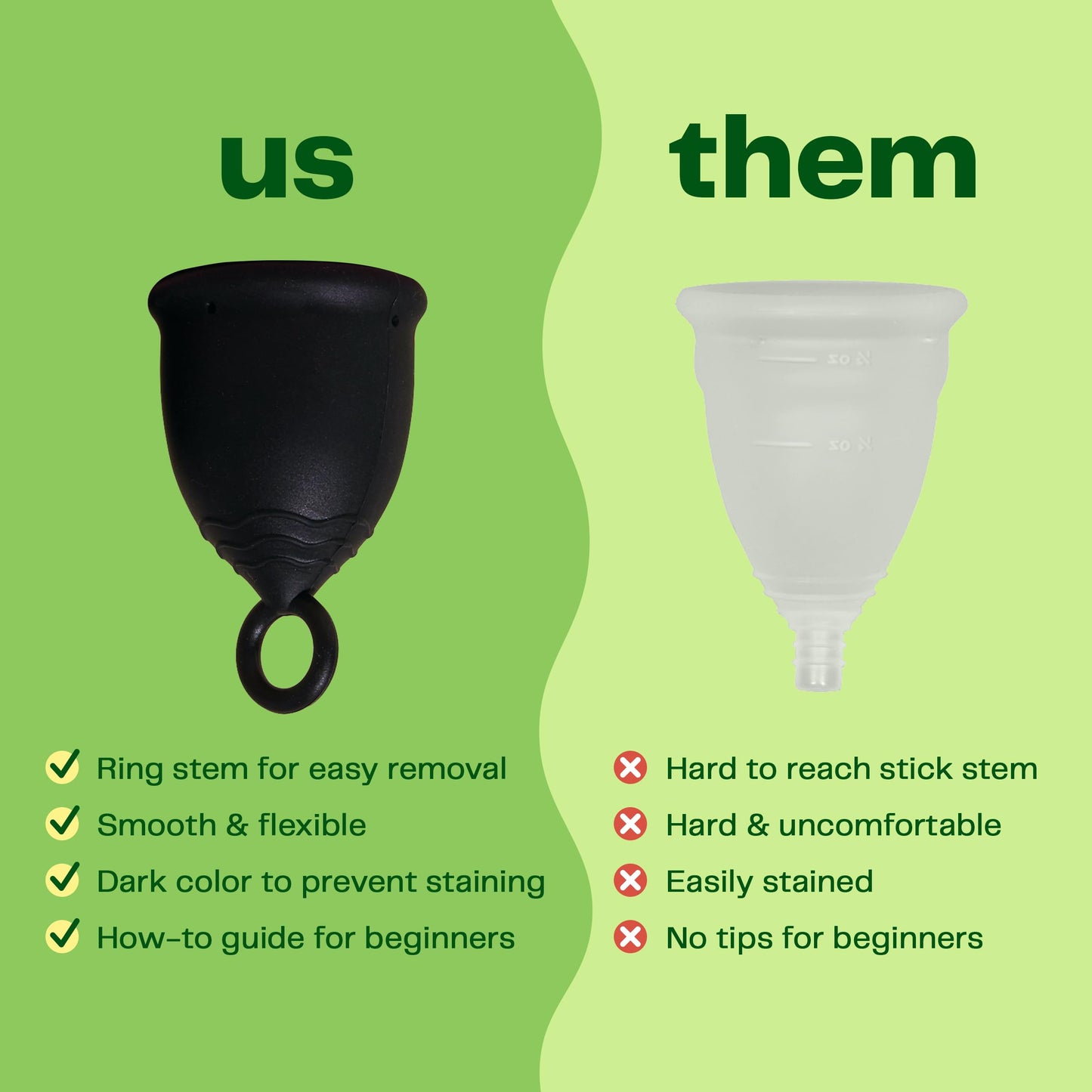 Viv for Your V Menstrual Cup | Extra Small | Safe, Comfortable, Alternative to Tampons and Pads