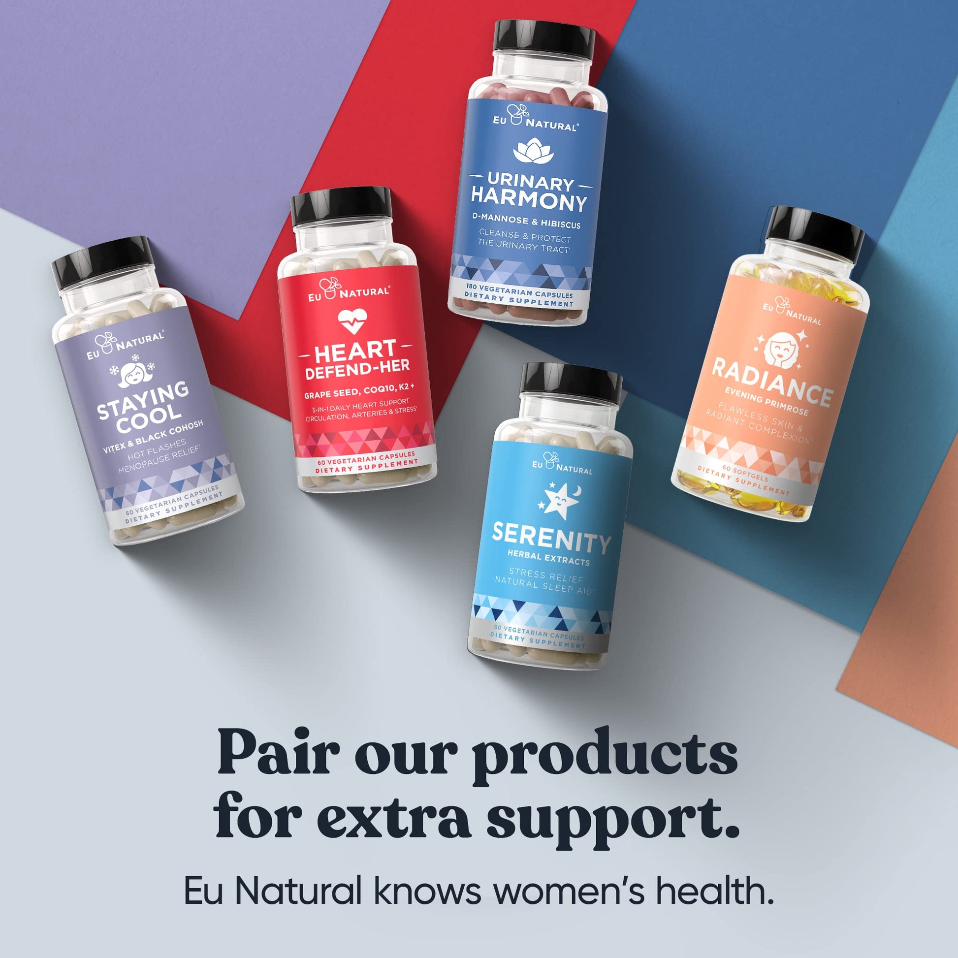 Staying Cool Menopause Supplements for Women – Hormonal Hot Flashes, Weight Support Eu Natural