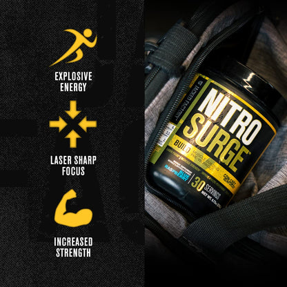 Jacked Factory Nitrosurge Build Pre Workout with Creatine for Muscle Building - Con Cret