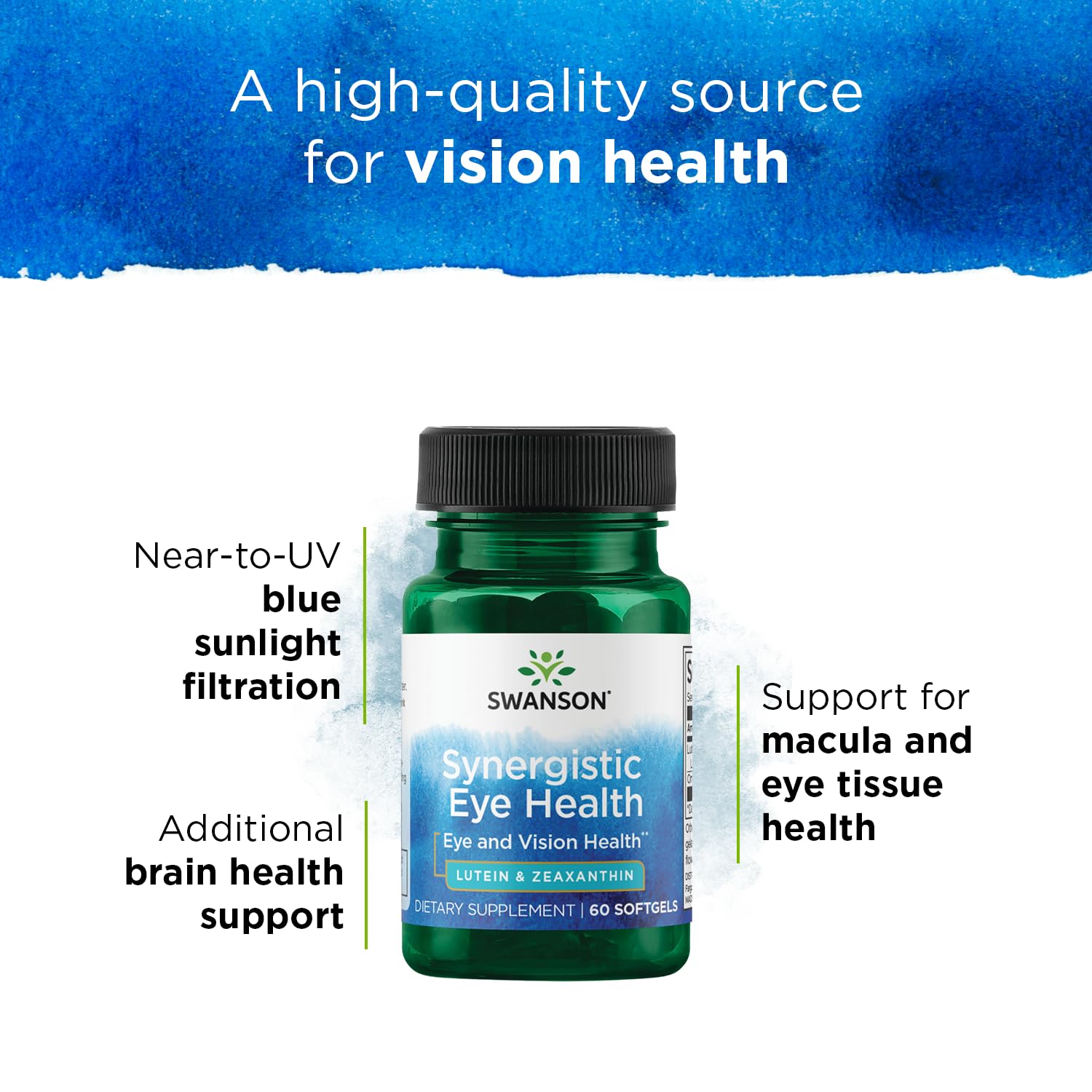 Swanson Synergistic Eye Health - Lutein and Zeaxanthin Supplement Swanson