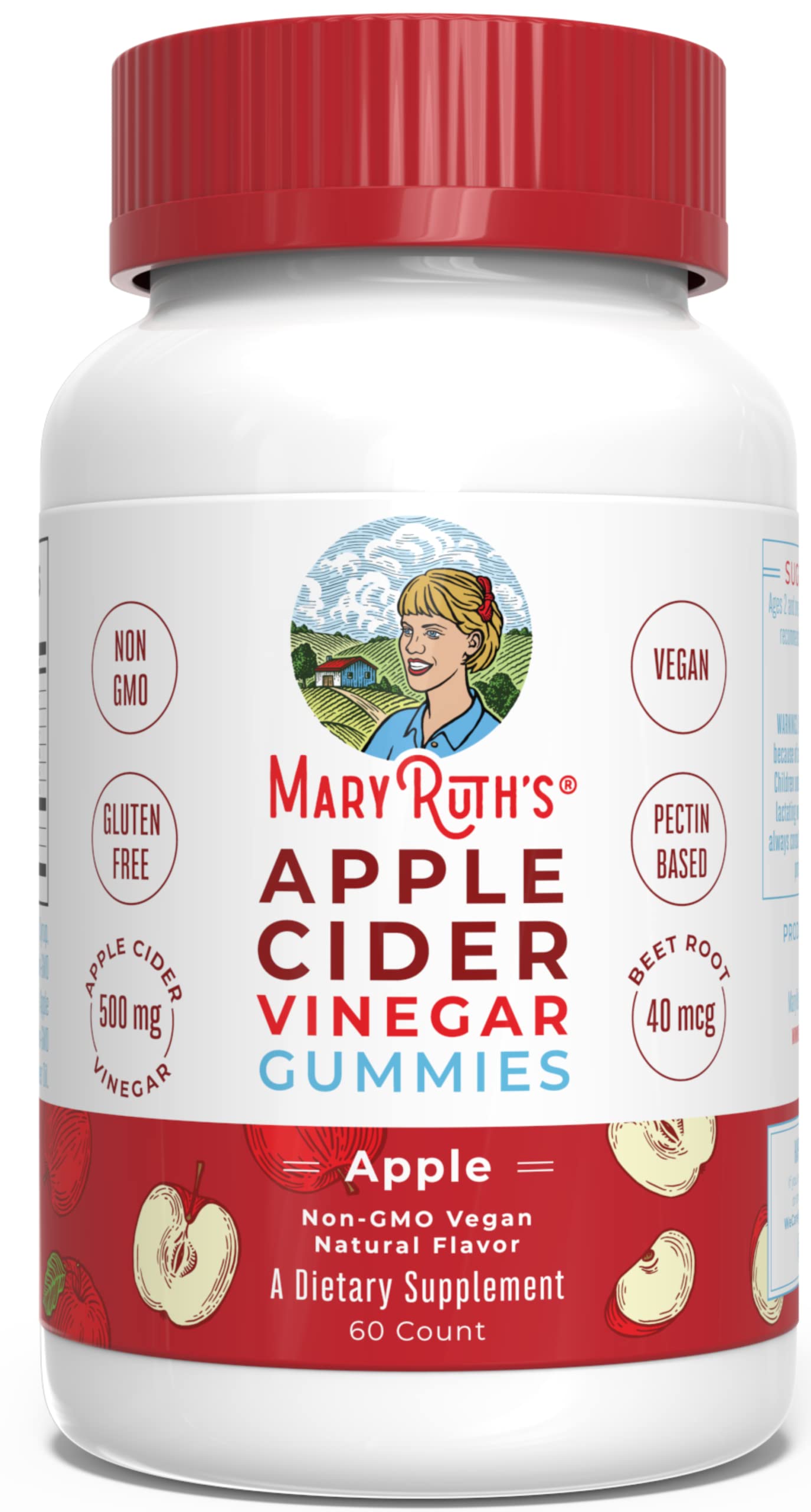 MaryRuth's Apple Cider Vinegar Gummies | ACV Gummies for Immune Support | Vegan 