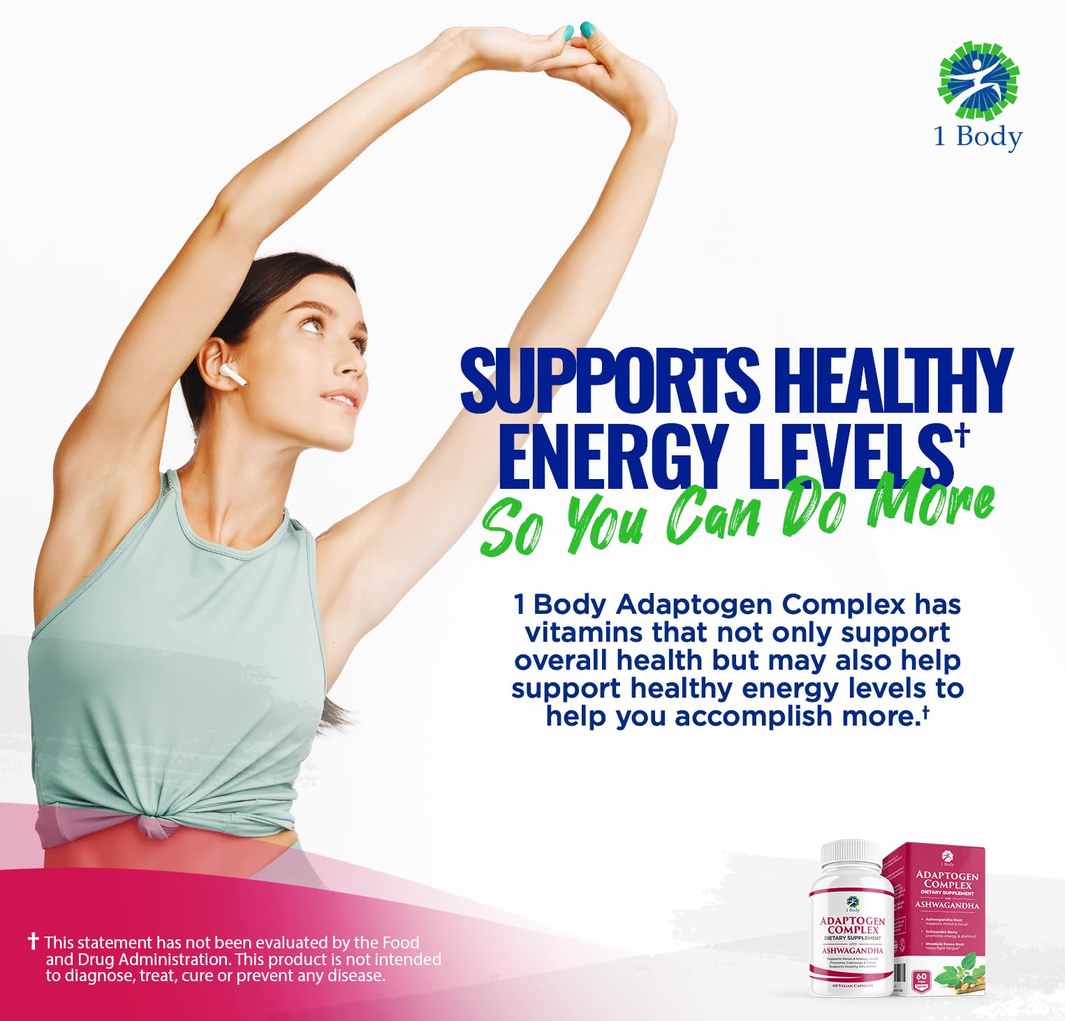 1 Body Adaptogen Complex with Ashwagandha