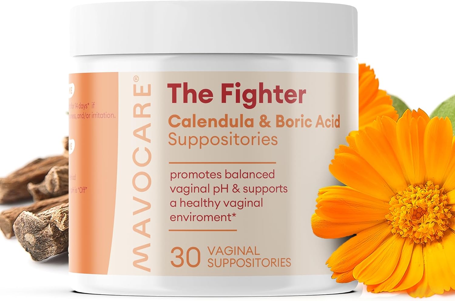 MavoCare Boric Acid Suppositories for Women – 600mg with Calendula & Vitamin E – BV & Yeast Infection Support, pH Balance, Odor Relief, Fast-Dissolving, Moisturizing, Vegan Formula MavoCare, Inc.