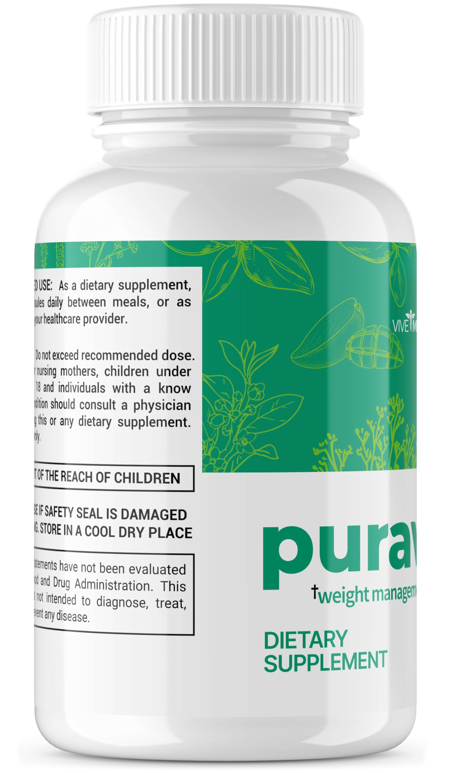 VIVE MD Puravive Premium Weight Management Capsules - Advanced Formula with 60 Non VIVE MD