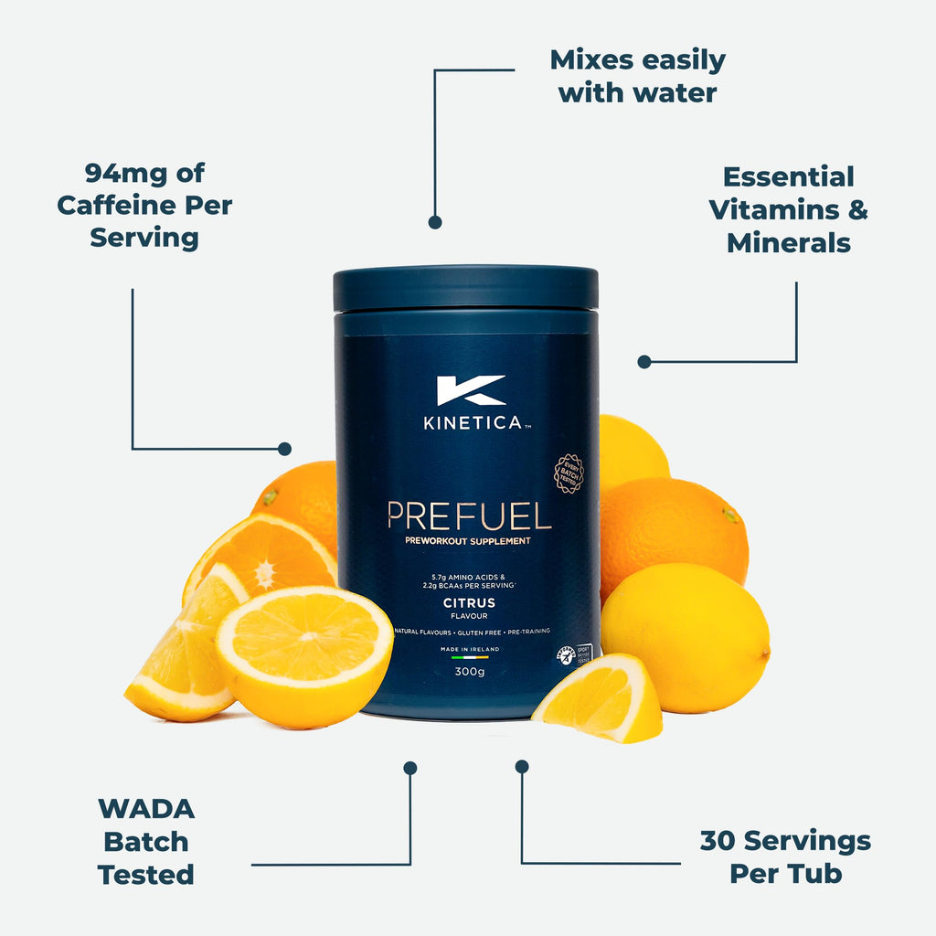 Kinetica PreFuel, Pre Workout, 5.7g Amino Acids & 2.2g BCAA's per Serving, 30 Servings