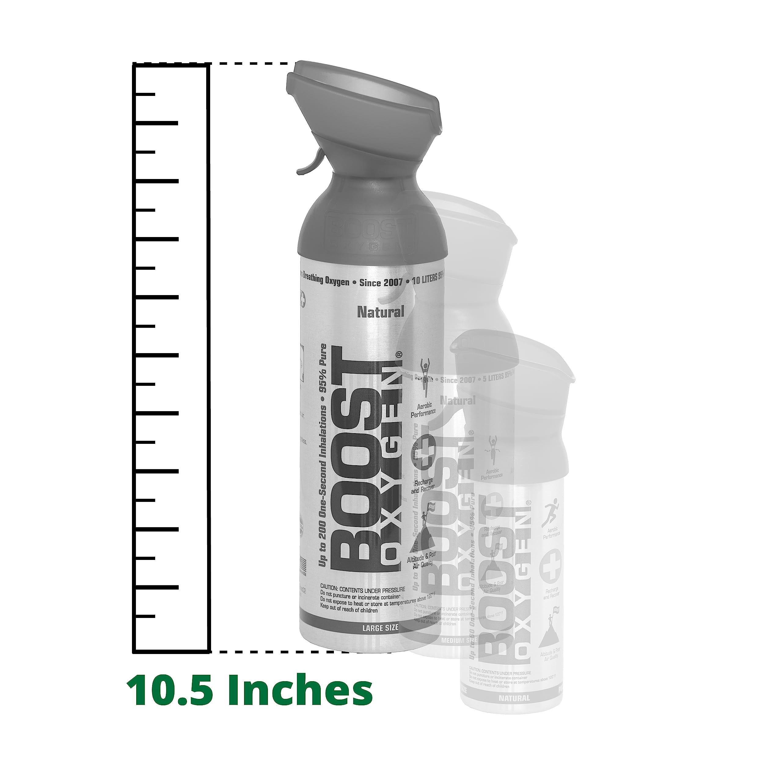 Boost Oxygen Supplemental Oxygen to Go | All-Natural Respiratory Support for Health, Wellness Boost Oxygen