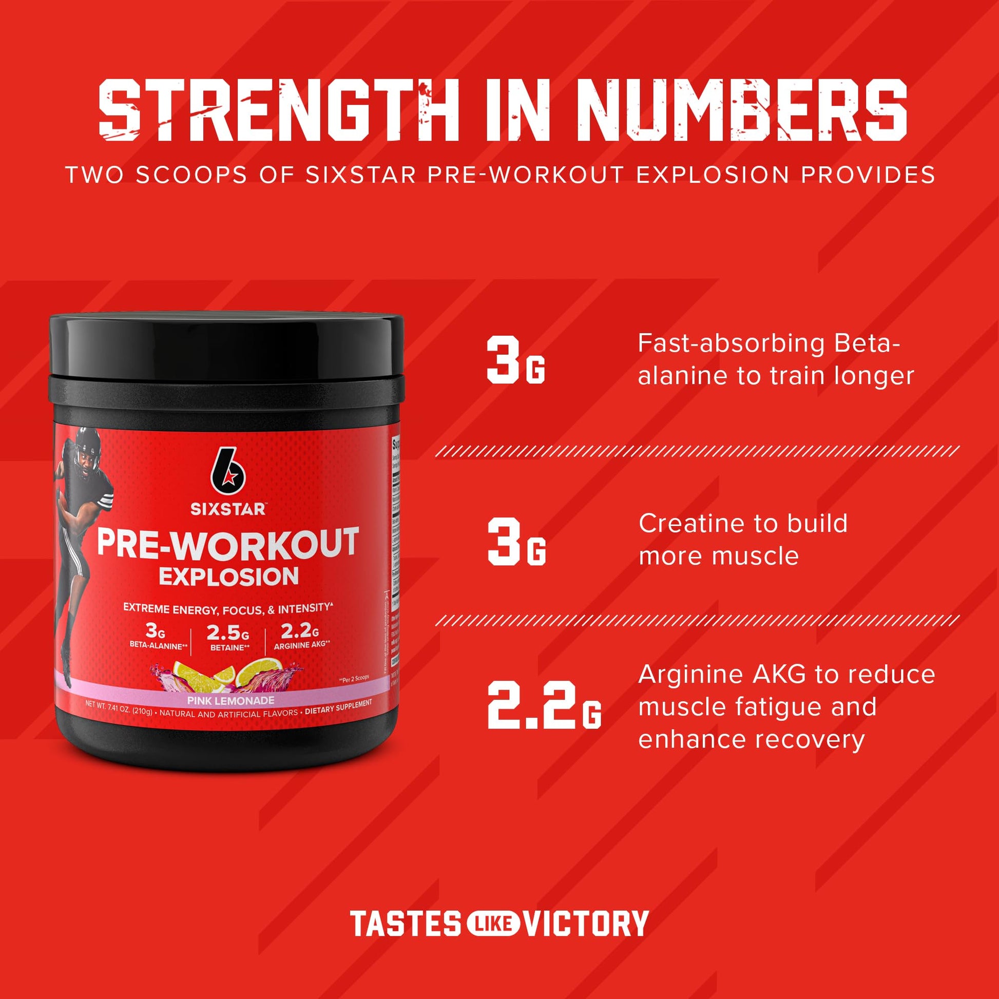 Six Star Pre Workout PreWorkout Explosion Pre Workout Powder for Men & Women PreWorkout Six Star