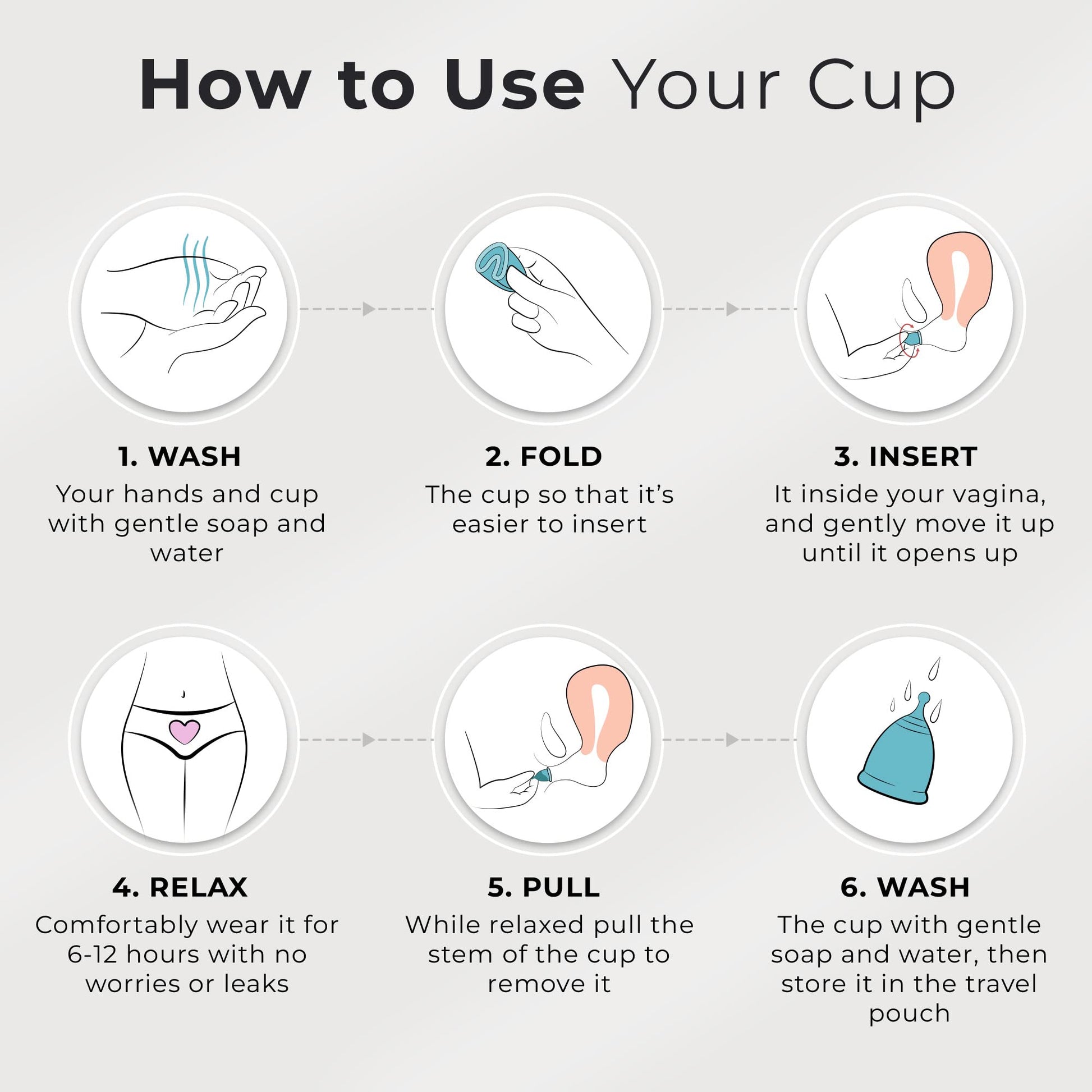 EcoBlossom Reusable Menstrual Cup Set - The Most Reliable Medical Grade Silicone Period Cups EcoBlossom