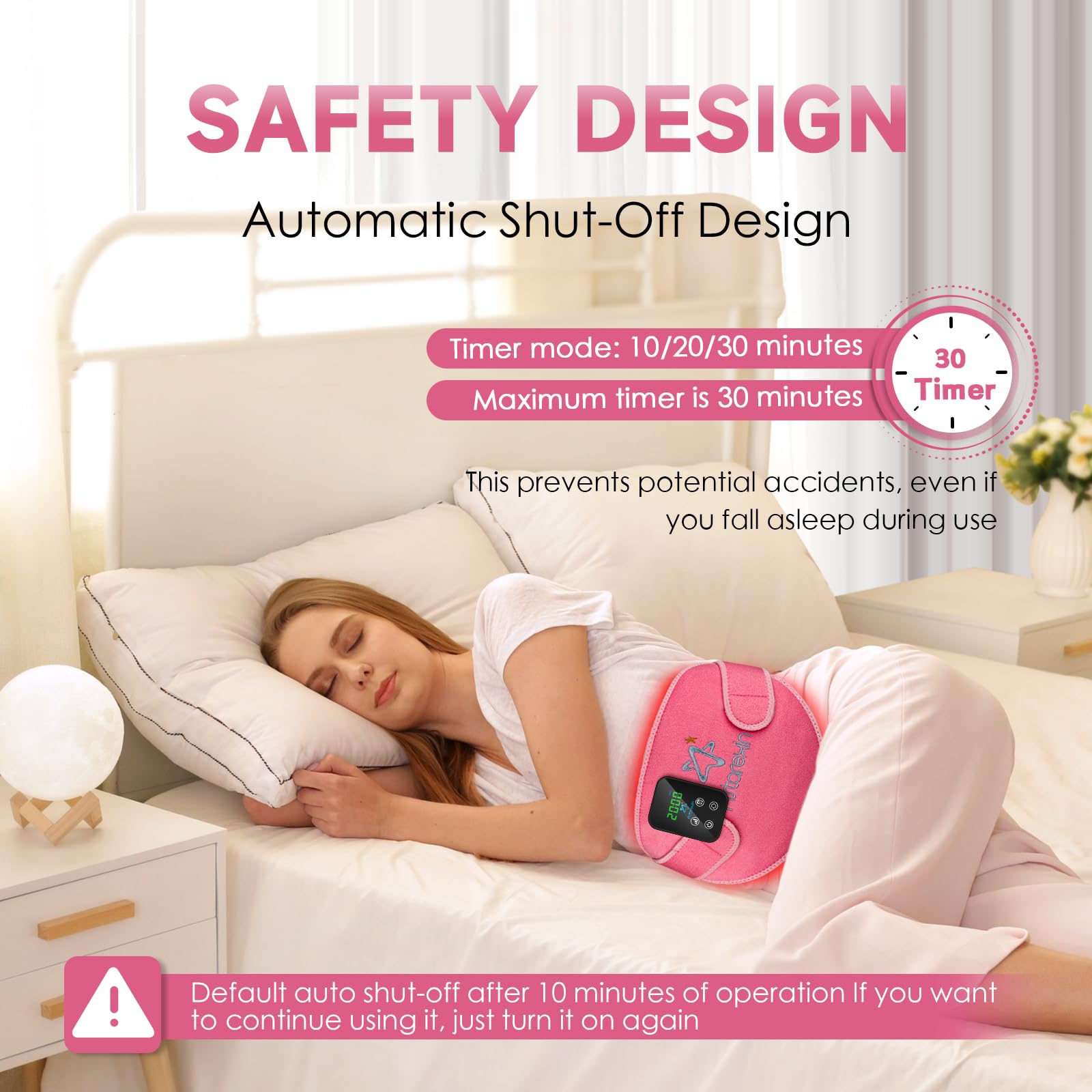 Red Light Therapy Belt Pad: Near Infrared Lamp Pain Relief 156 LEDs Wrap Body Heating Pads Astarexin