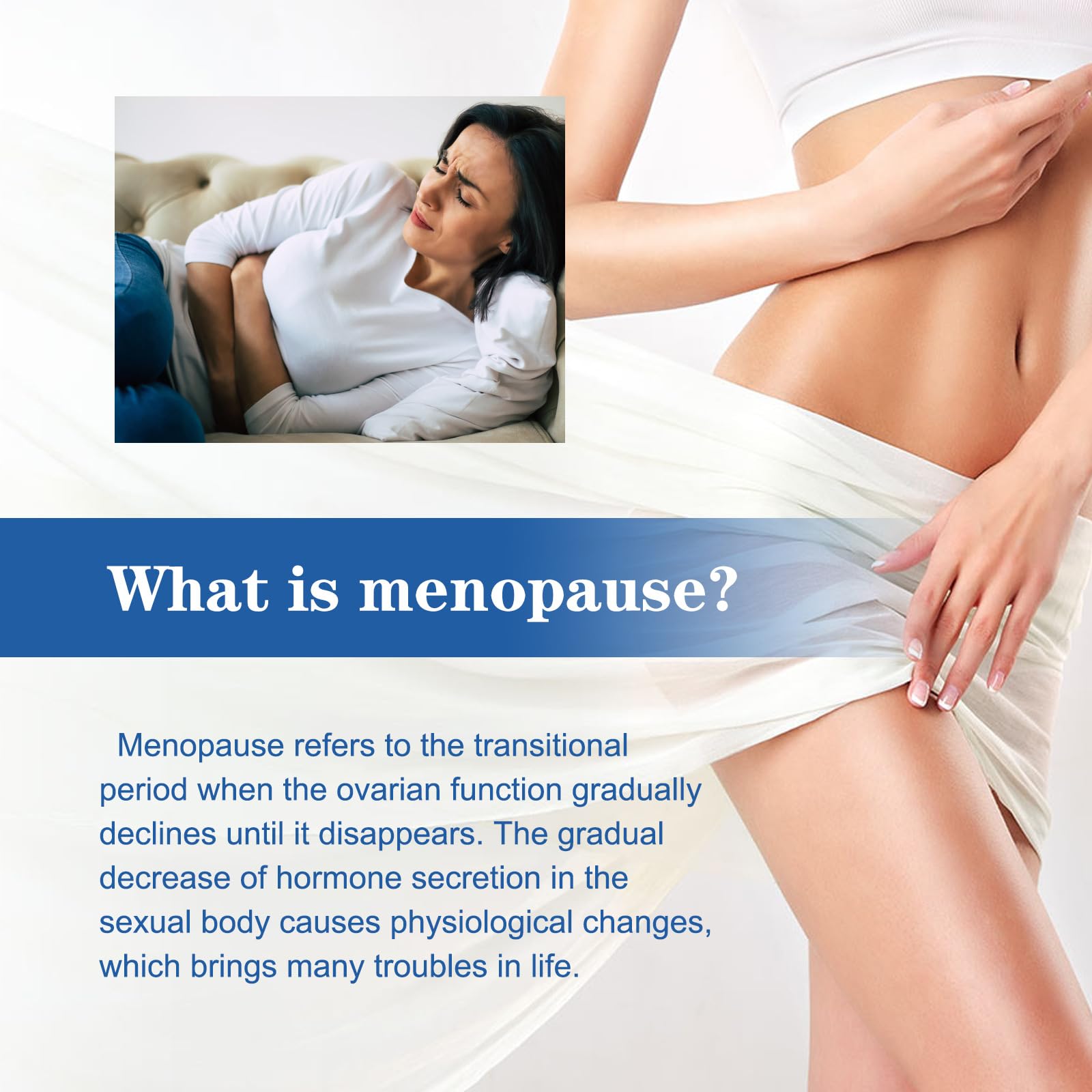 Menopause Relief Cream 2000mg Reduces Female Menopause Fatigue Night Sweats Mood Swings DRYIC
