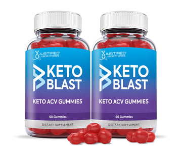 Justified Laboratories (2 Pack) Keto Blast Gummies 1000MG ACV with Pomegranate Juice 