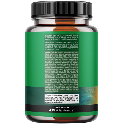 Herbal Laxative Capsules with Probiotics – Natural Laxative Pills to Cleanse Colon and Support