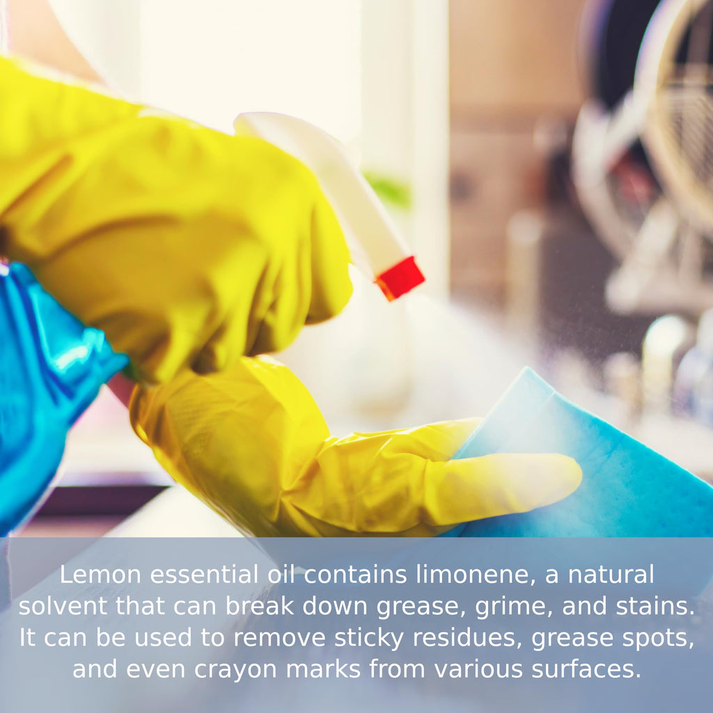 Lemon Essential Oil, 4 fl oz - 100% Pure & Undiluted Lemon Oil for Diffuser and DIY - Natural Deodorizer