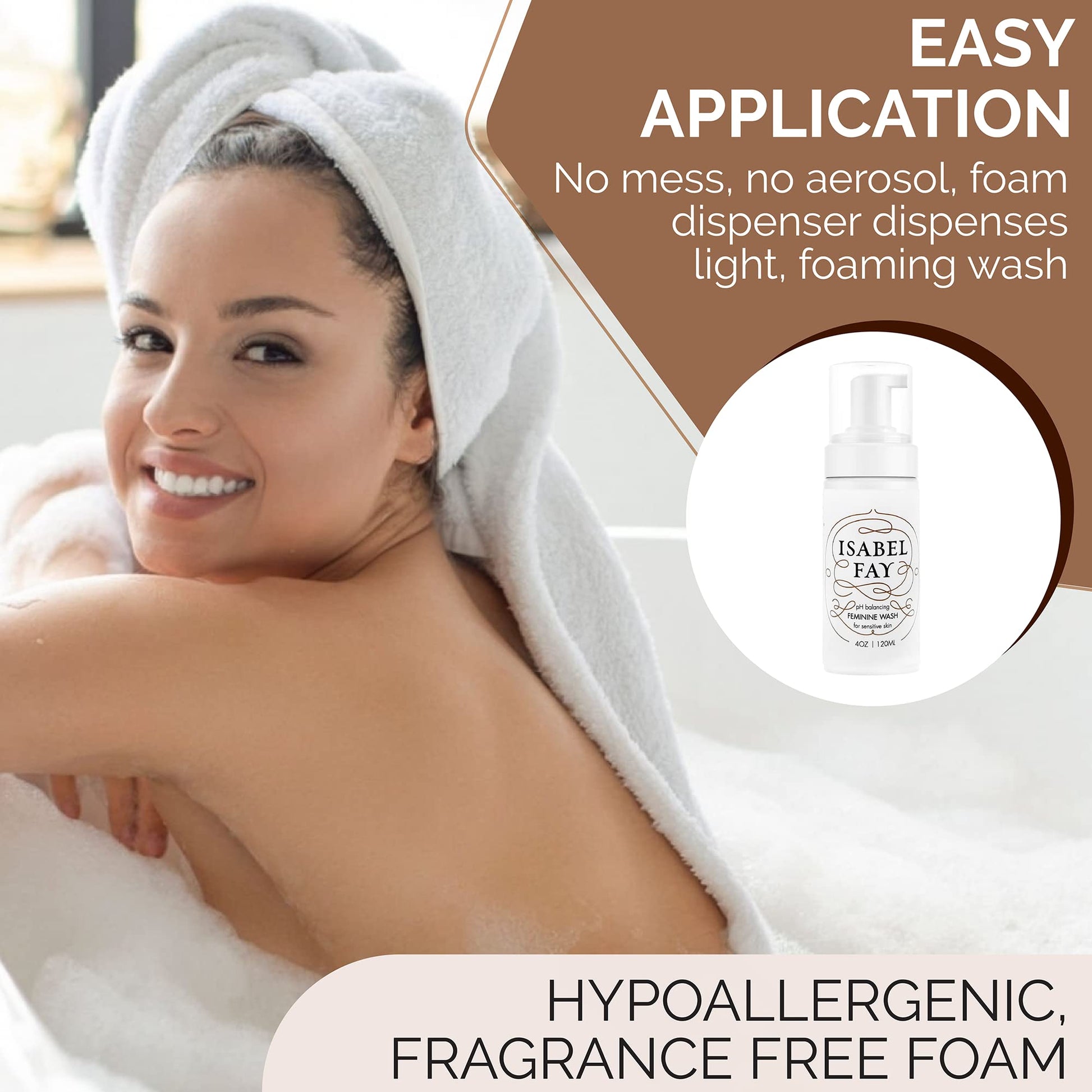 Isabel Fay ph Balanced Feminine Intimate Foam Wash gentle and safe for sensitive skin Isabel Fay