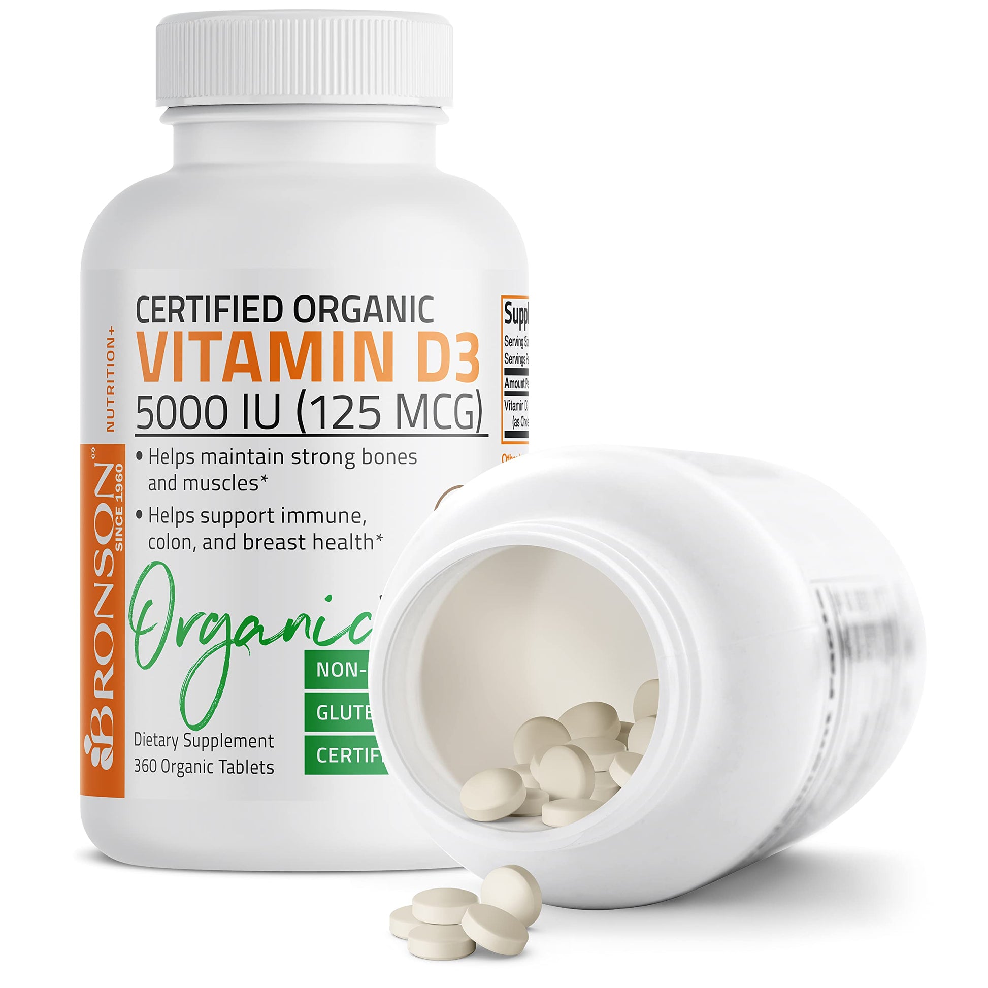 Bronson Vitamin D3 5,000 IU (1 Year Supply) for Immune Support, Healthy Muscle Bronson
