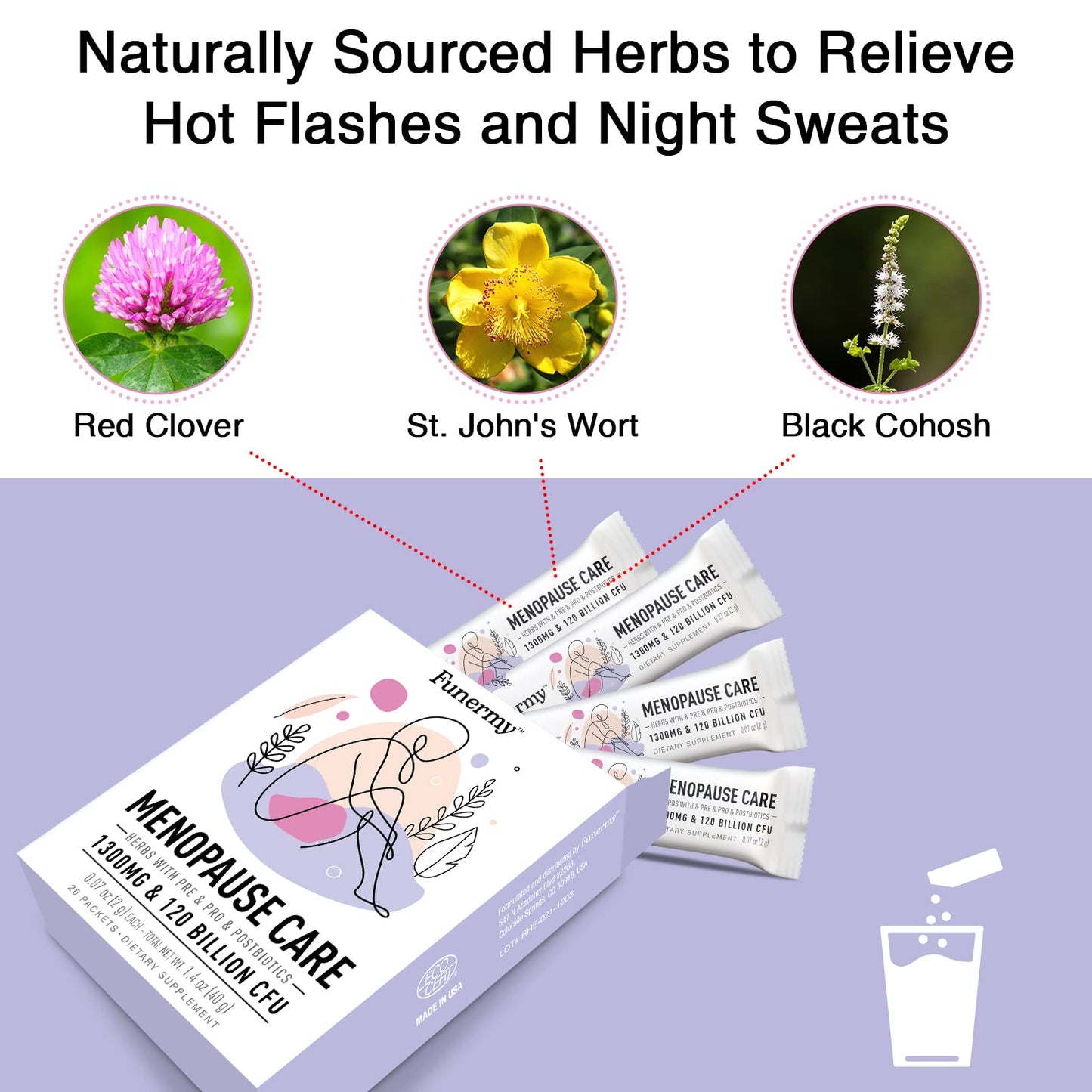 Funermy Increase Breast Milk Supply Supplement and Black Cohosh Supplement Menopause