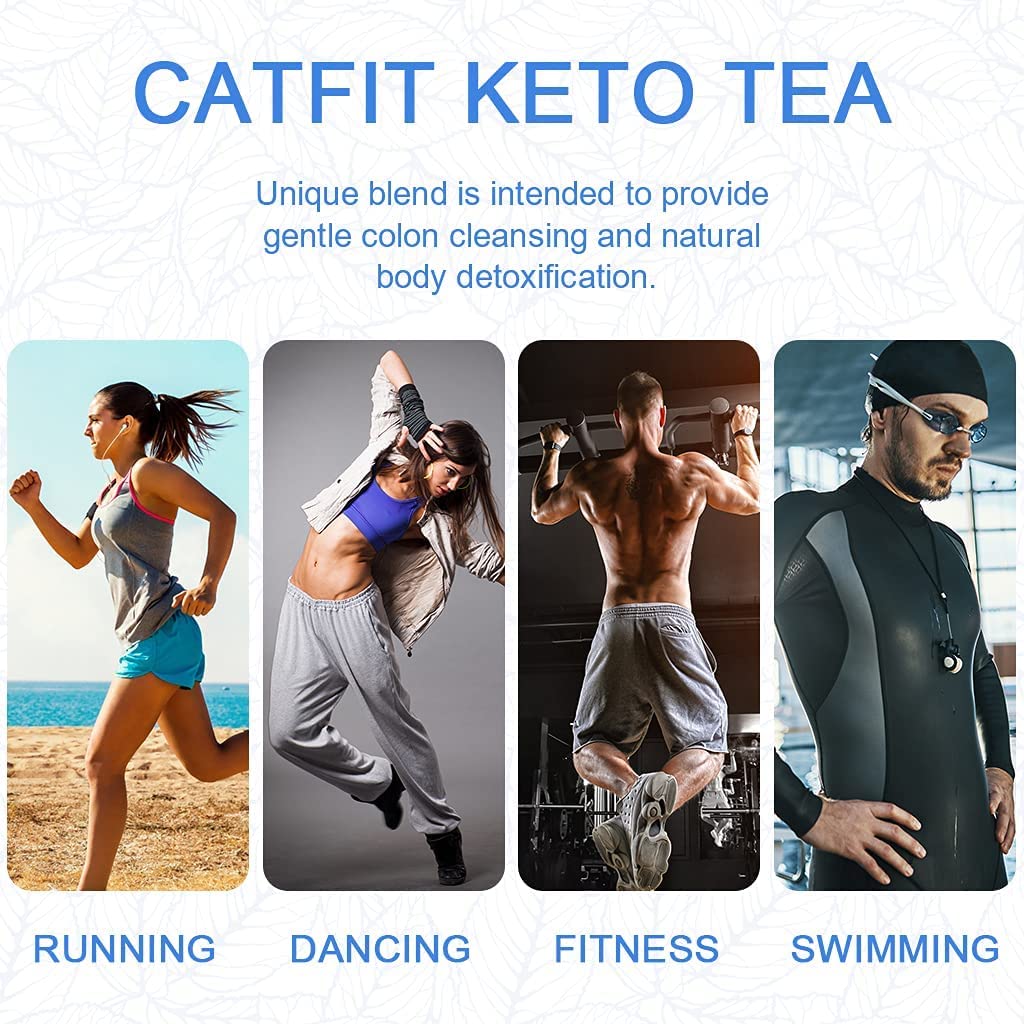 Catfit Keto Detox Tea for Belly Fat and Colon Cleanse - All Natural Detox and Cleanse