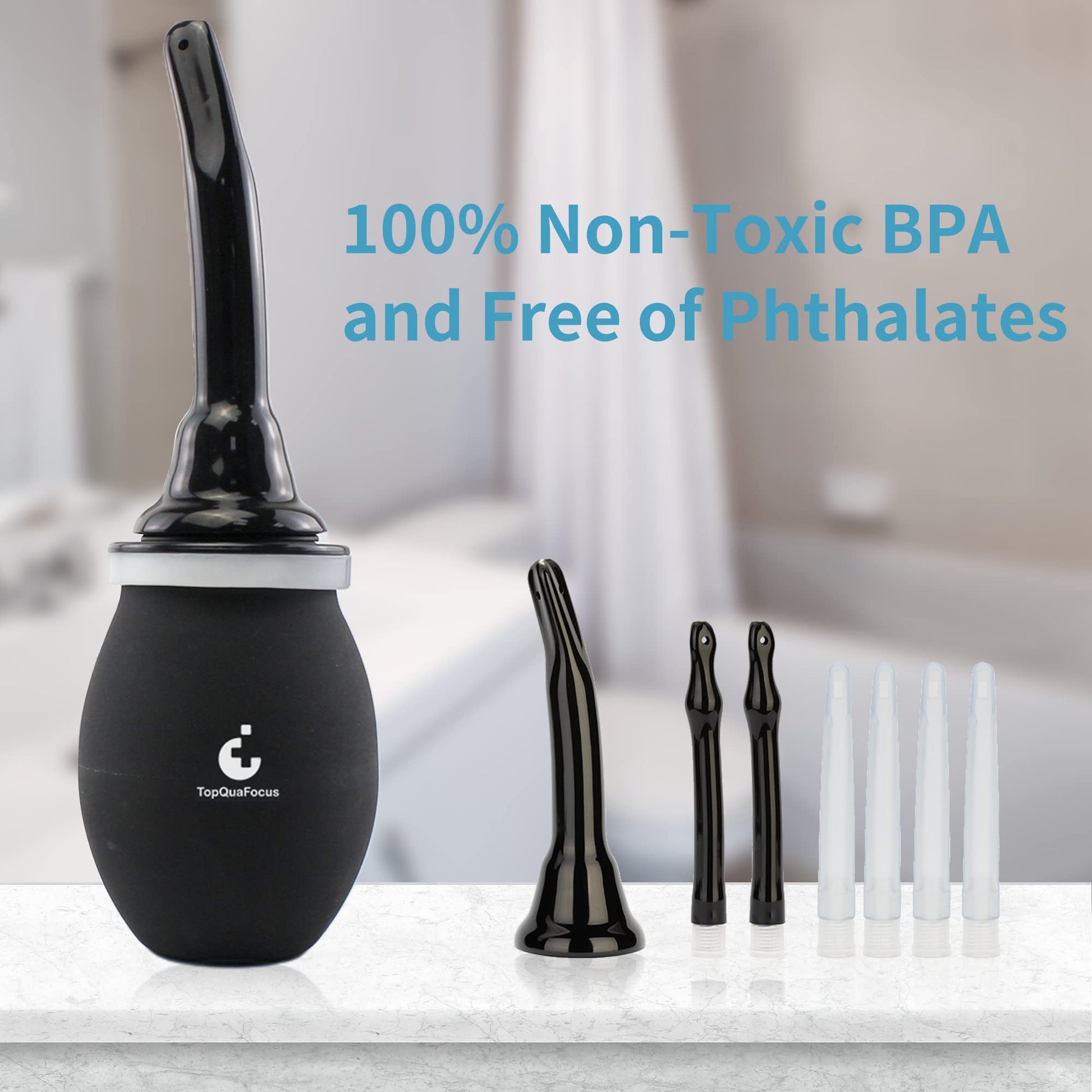 TopQuaFocus 14.5OZ Large Enema Bulb Kit Douche Bulb for Men Women Colon Cleaning Feminine TopQuaFocus