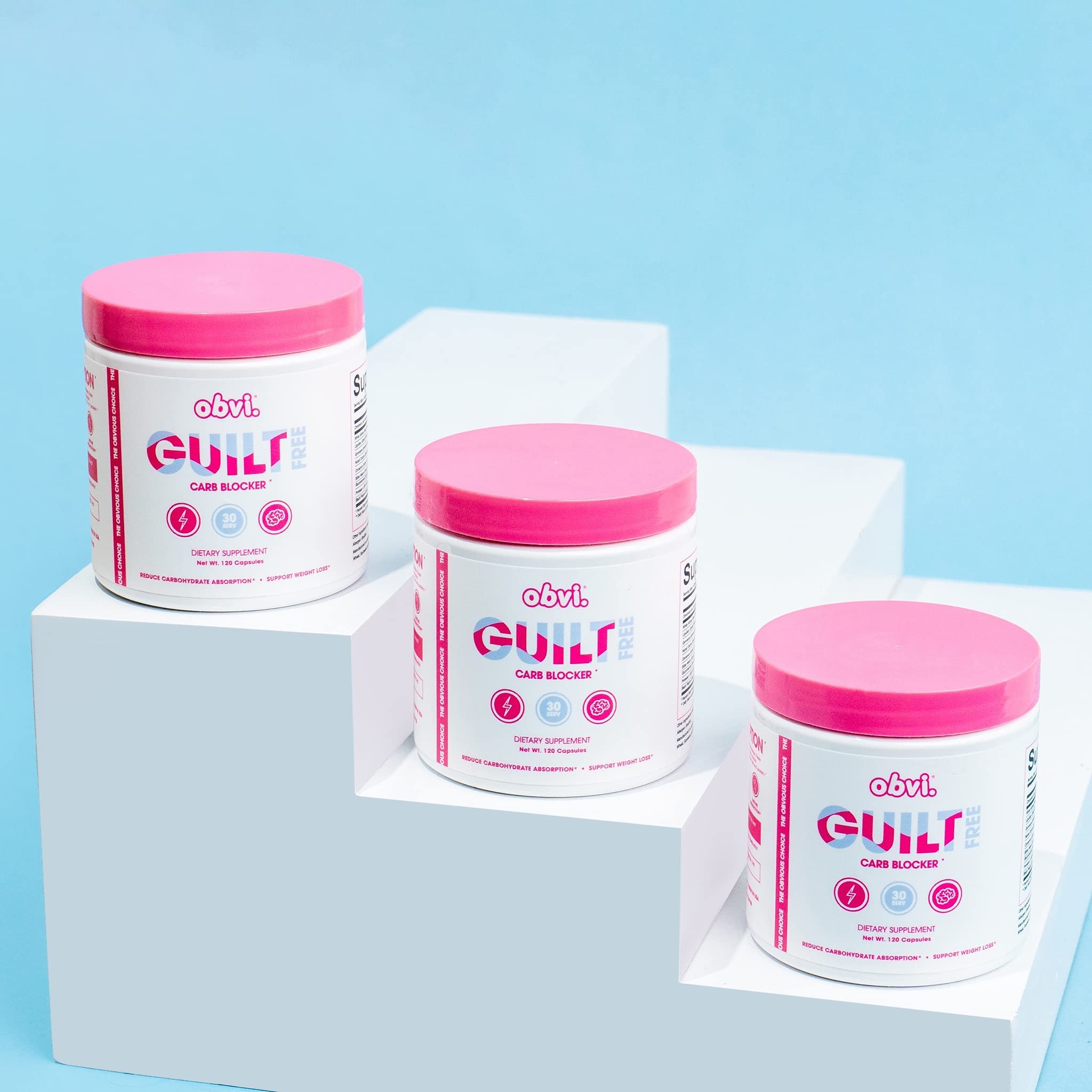 Obvi Guilt Free Carb Blocker, Block Carb Absorption, Support Weight Loss, Healthier Nails Obvi