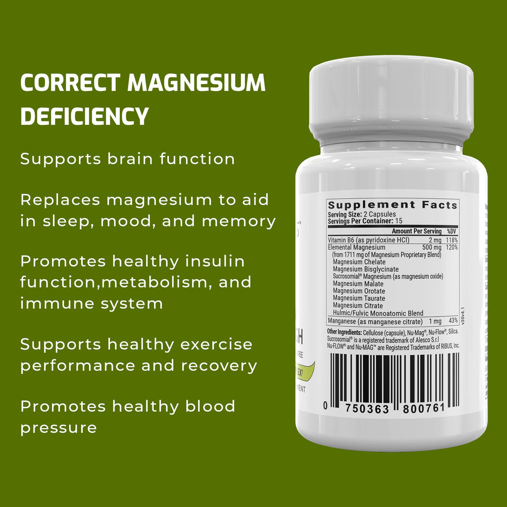 Magnesium Breakthrough Supplement 4.0 - Has 7 Forms of Magnesium: Glycinate, Malate