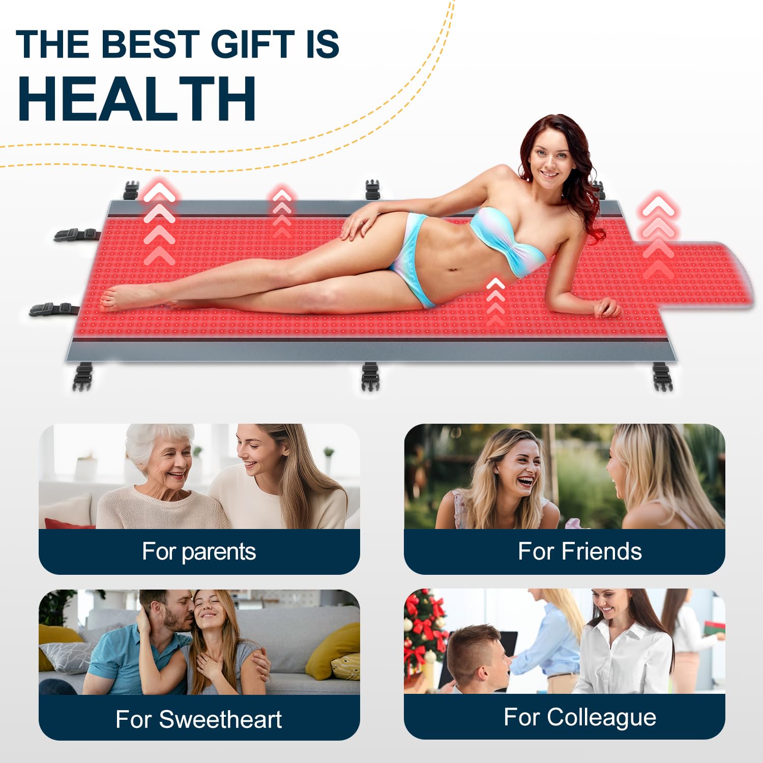 Red Light Therapy for Body - Full Body Red Light Therapy Mat, 71.0x33.30in, 2570Pcs 660nm Kaoudt