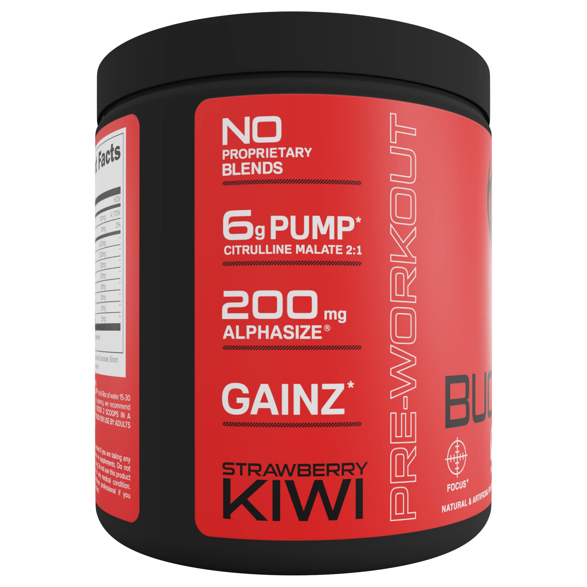 Bucked Up Pre Workout - Best Tasting - 6 Grams Citrulline, 2 Grams Beta Alanine Non Bucked Up