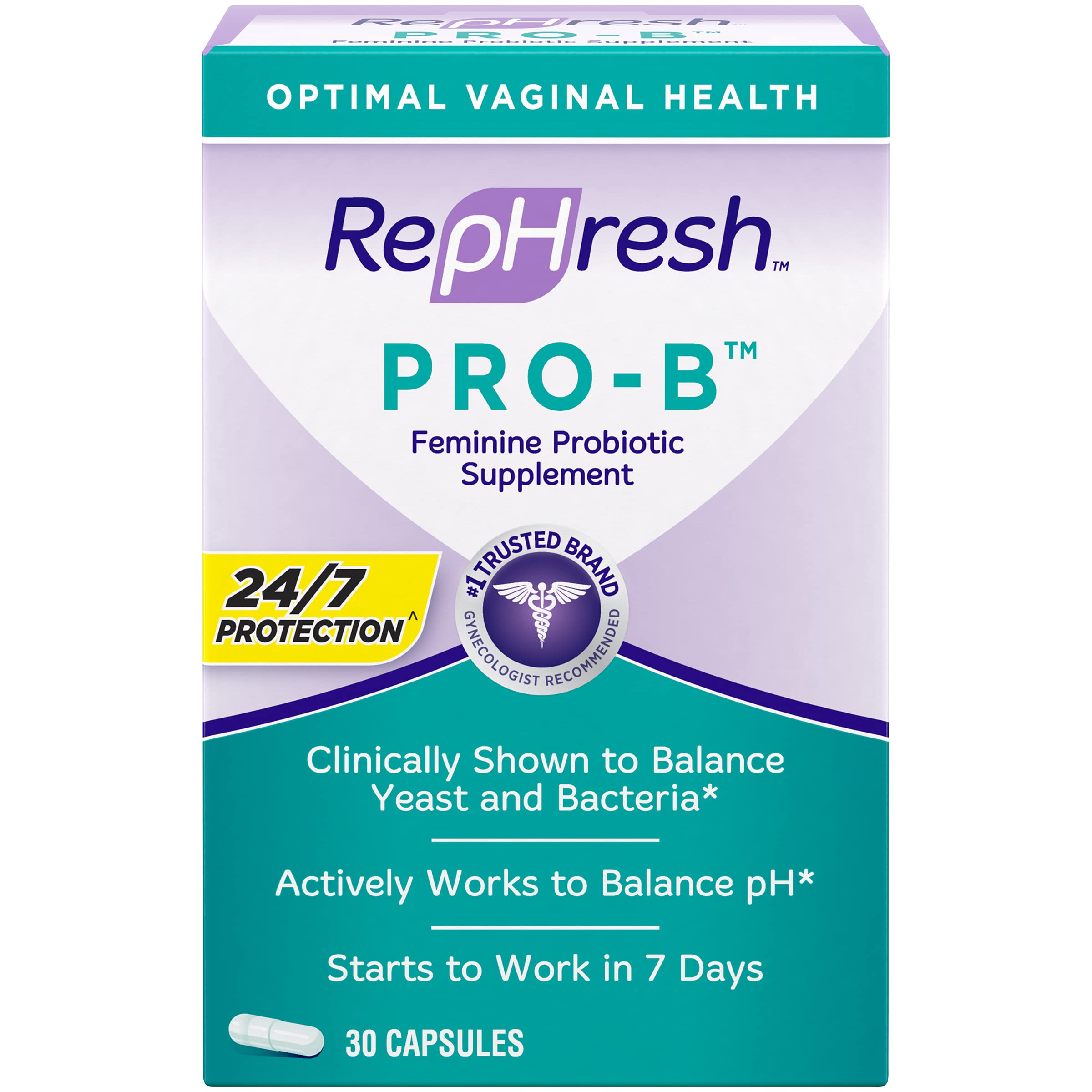RepHresh Pro-B Probiotic Feminine Supplement Rephresh