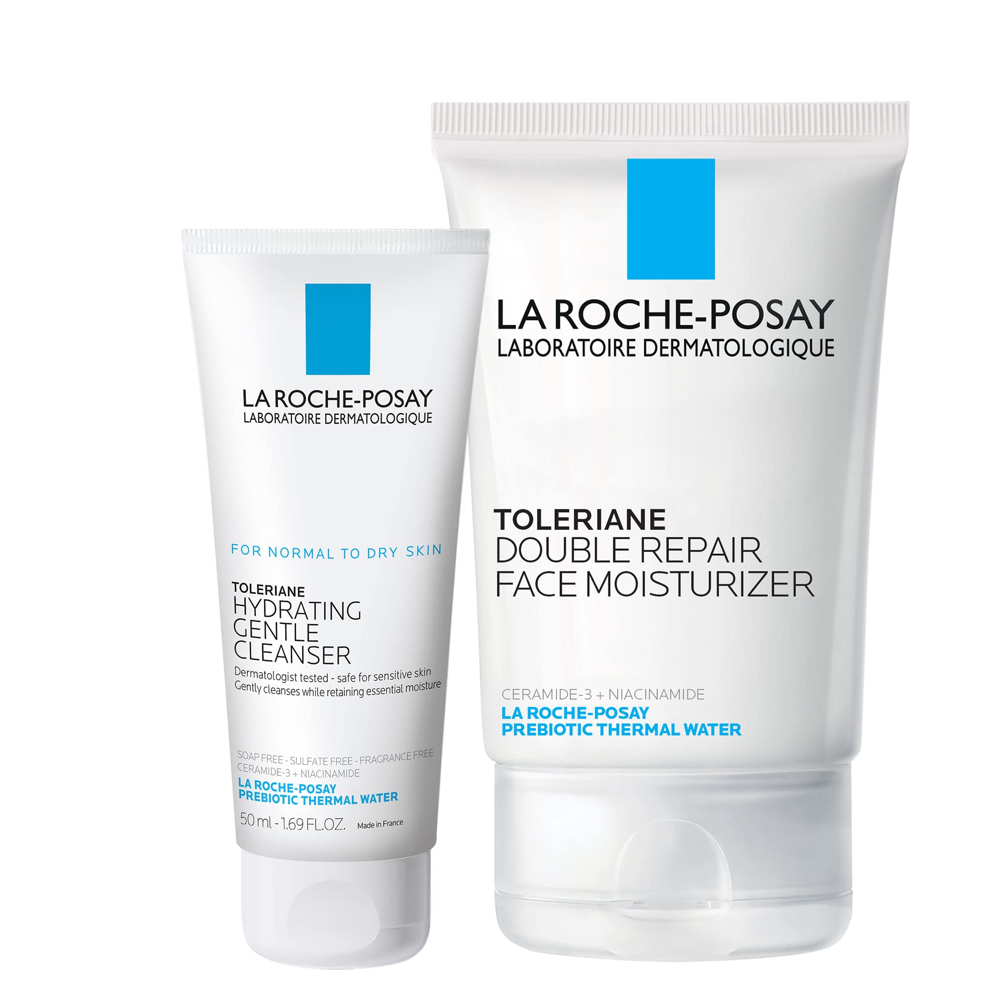 La Roche-Posay Toleraine Skin Care Set | Double Repair Face Moisturizer