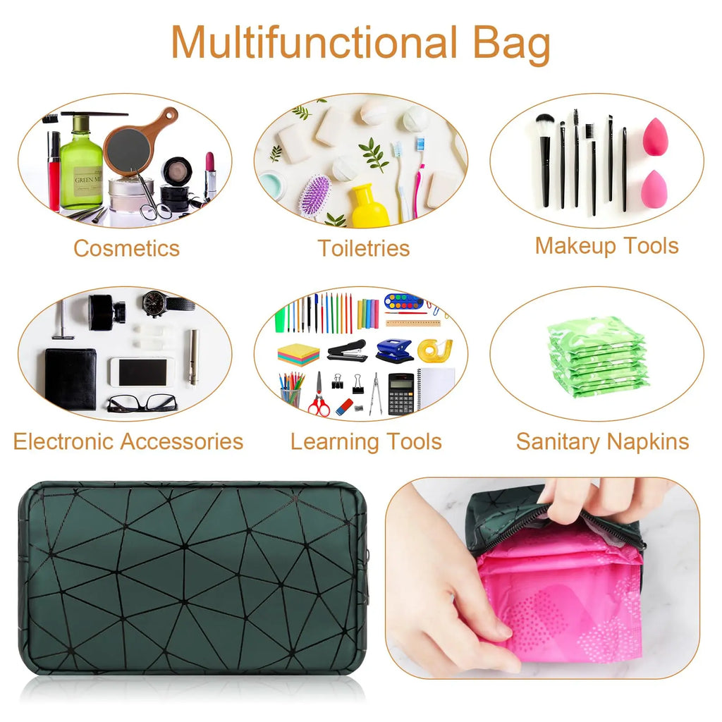 Likesing Sanitary Napkin Storage Bag, Leather First Period Kit for Girls 9-12, Portable Tampon Menstrual Likesing