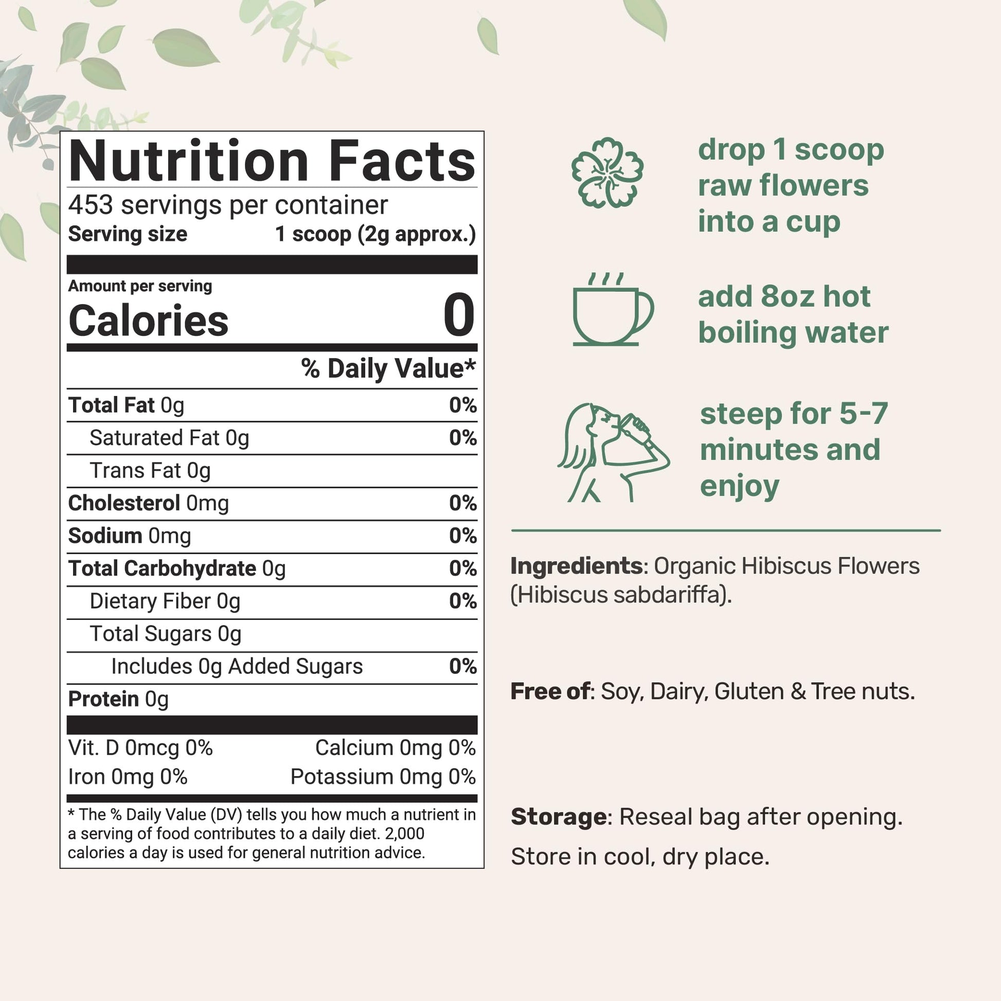 Organic Hibiscus Flowers, 2lbs | Flor de Jamaica, Loose Leaf Flower Source Micro Ingredients